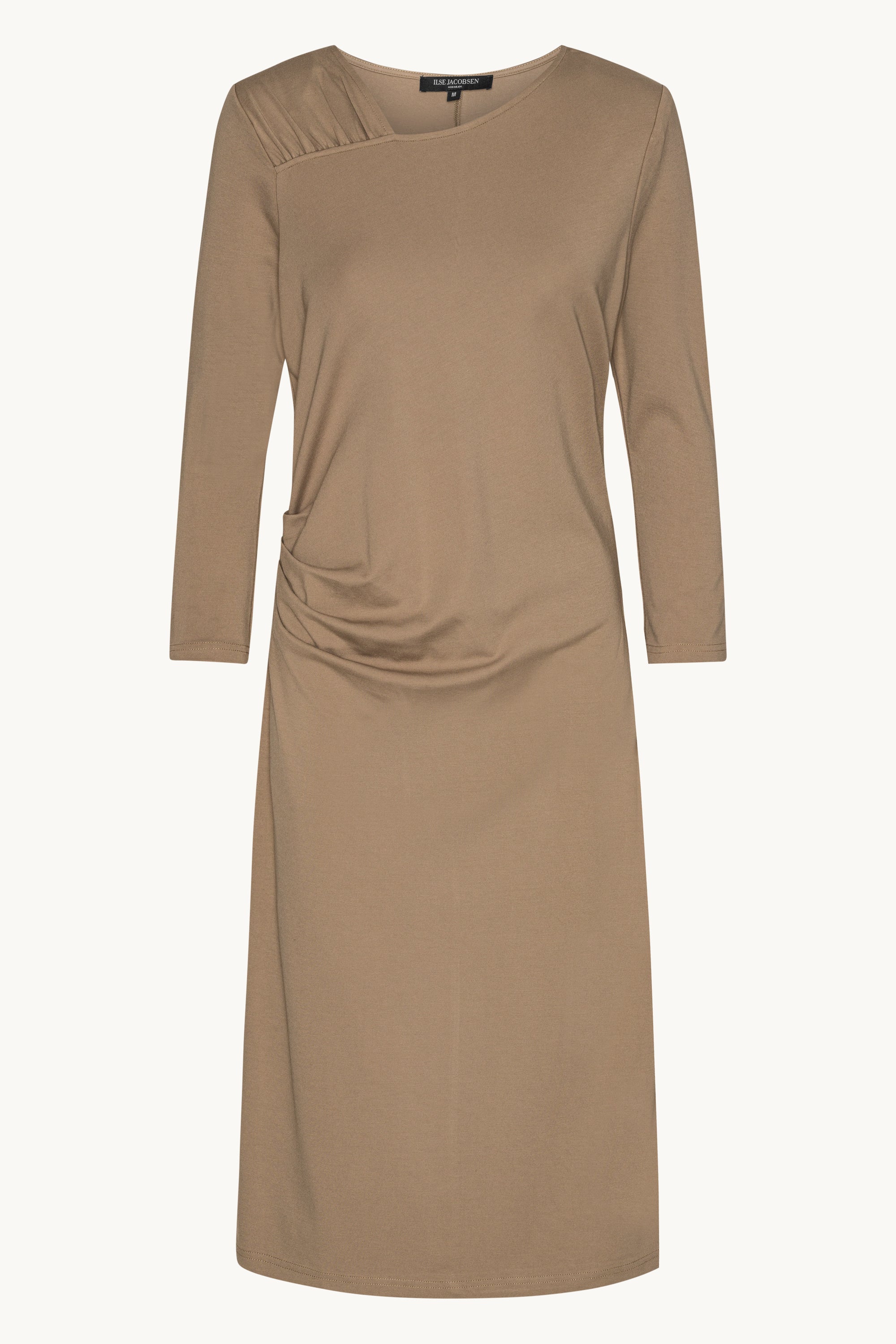 Klänning med Veck - Greige