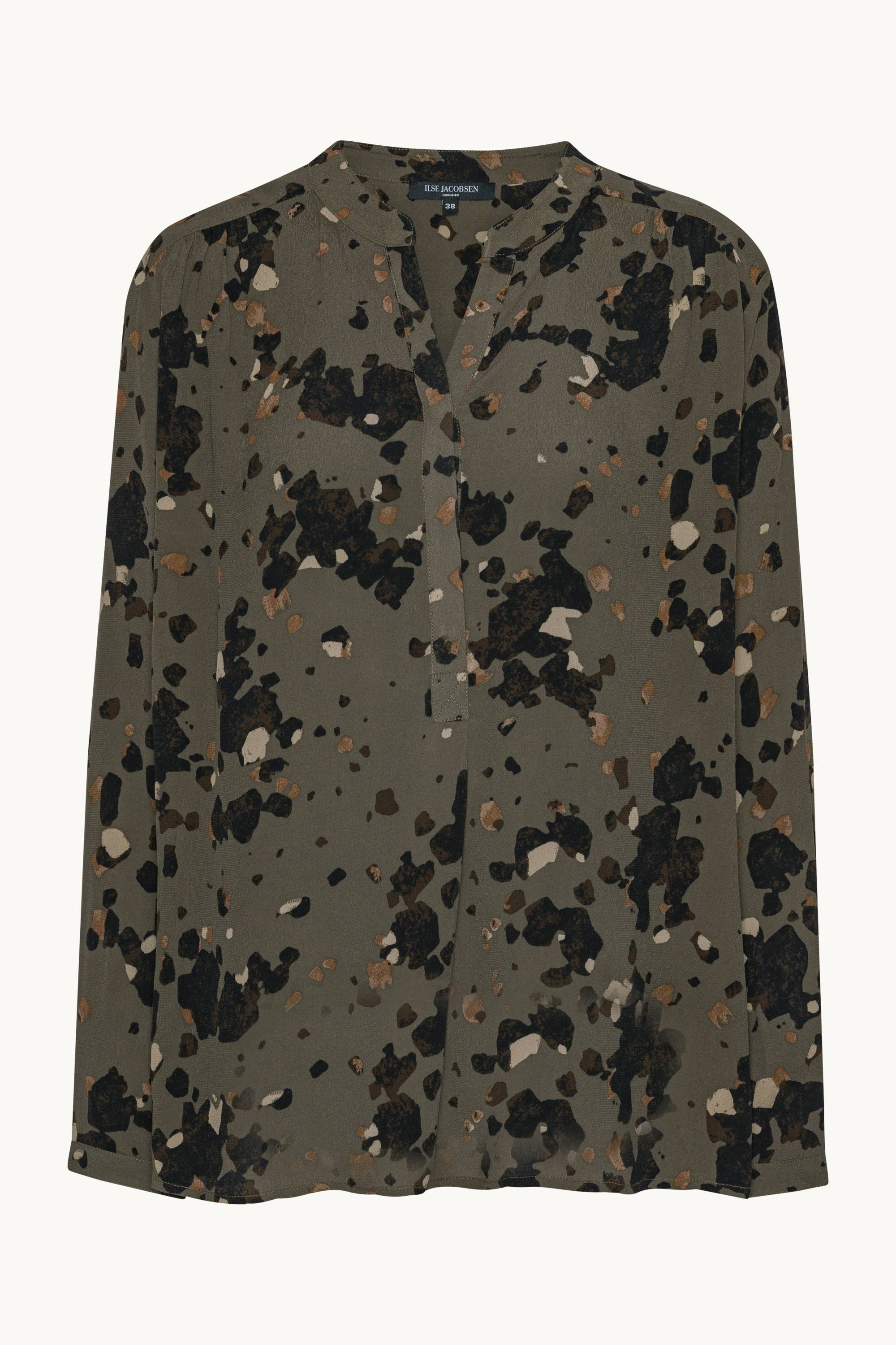 Skjorta med Halv Knappslå - Graphic Camo