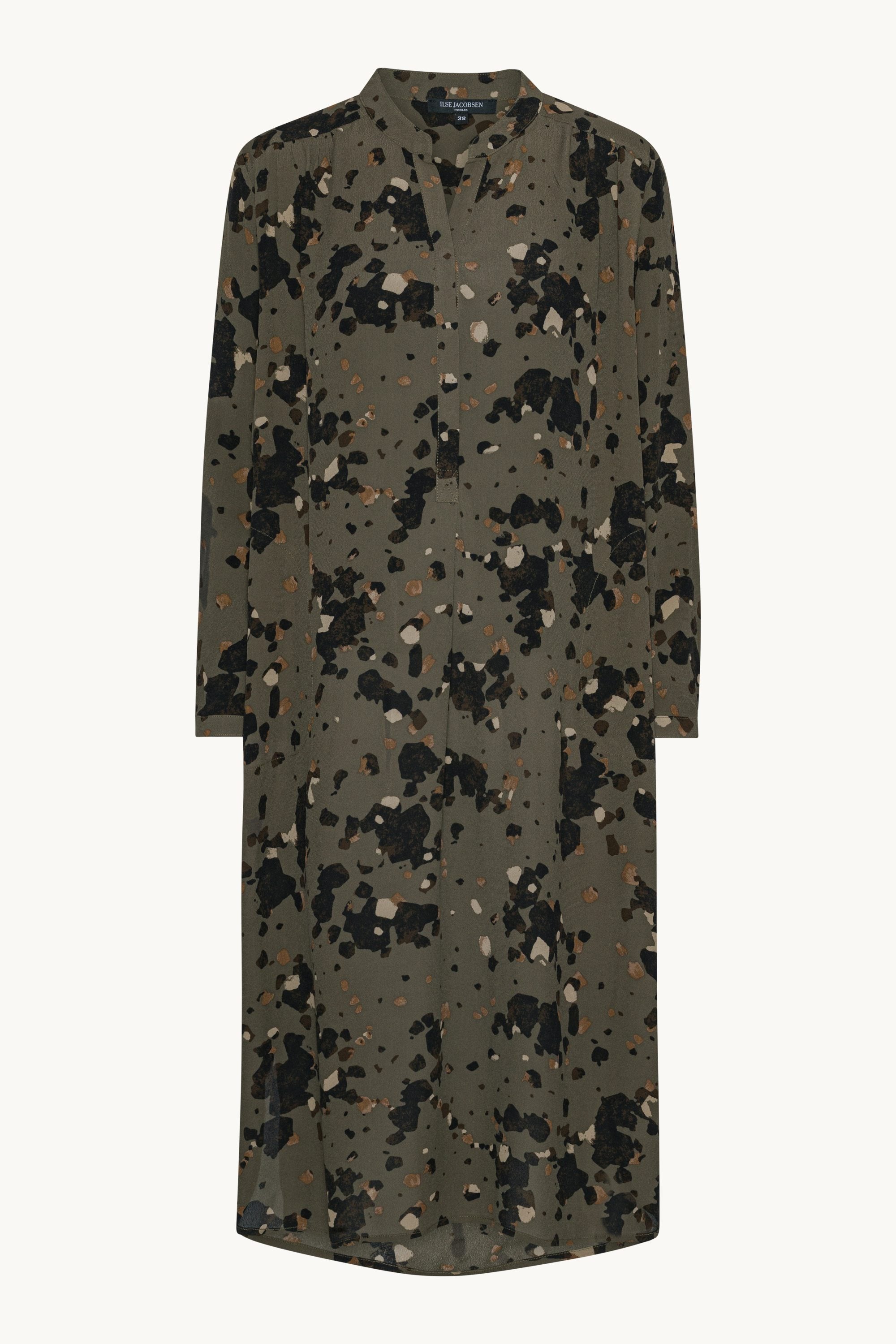 Tunikaklänning med Halv Knappslå - Graphic Camo