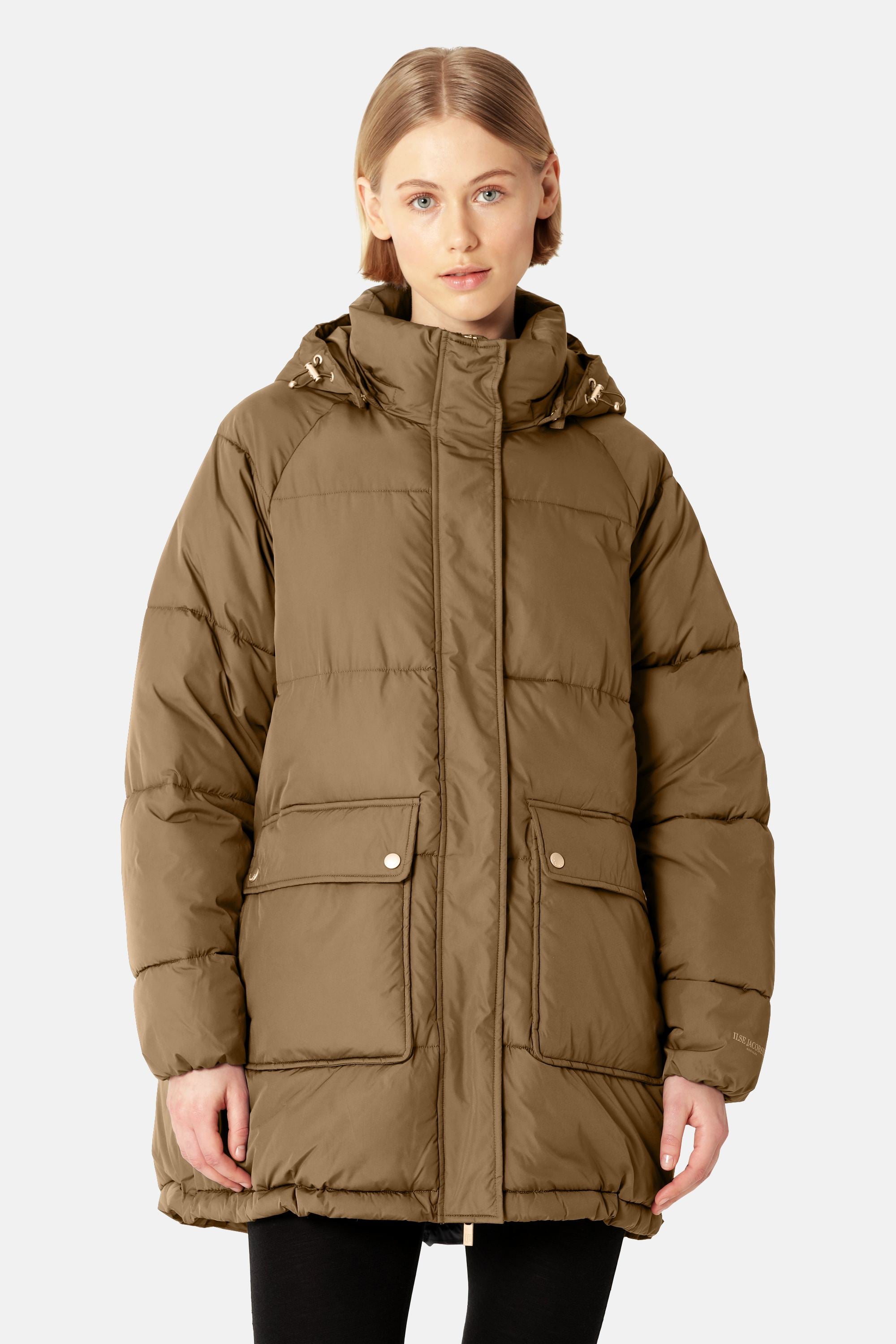 Oversized Padded Coat - Mocca
