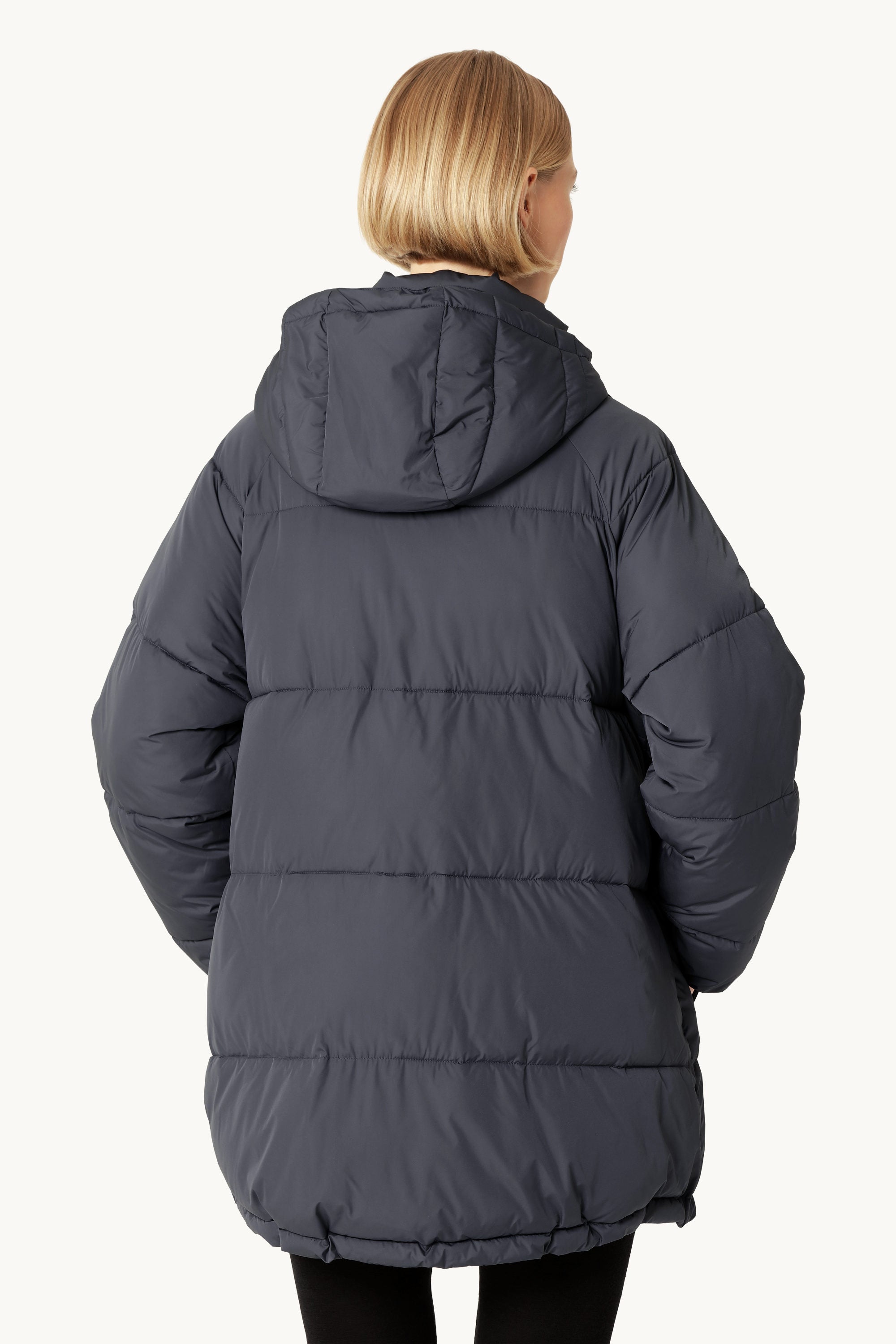 Oversized Padded Coat - Ombre Blue