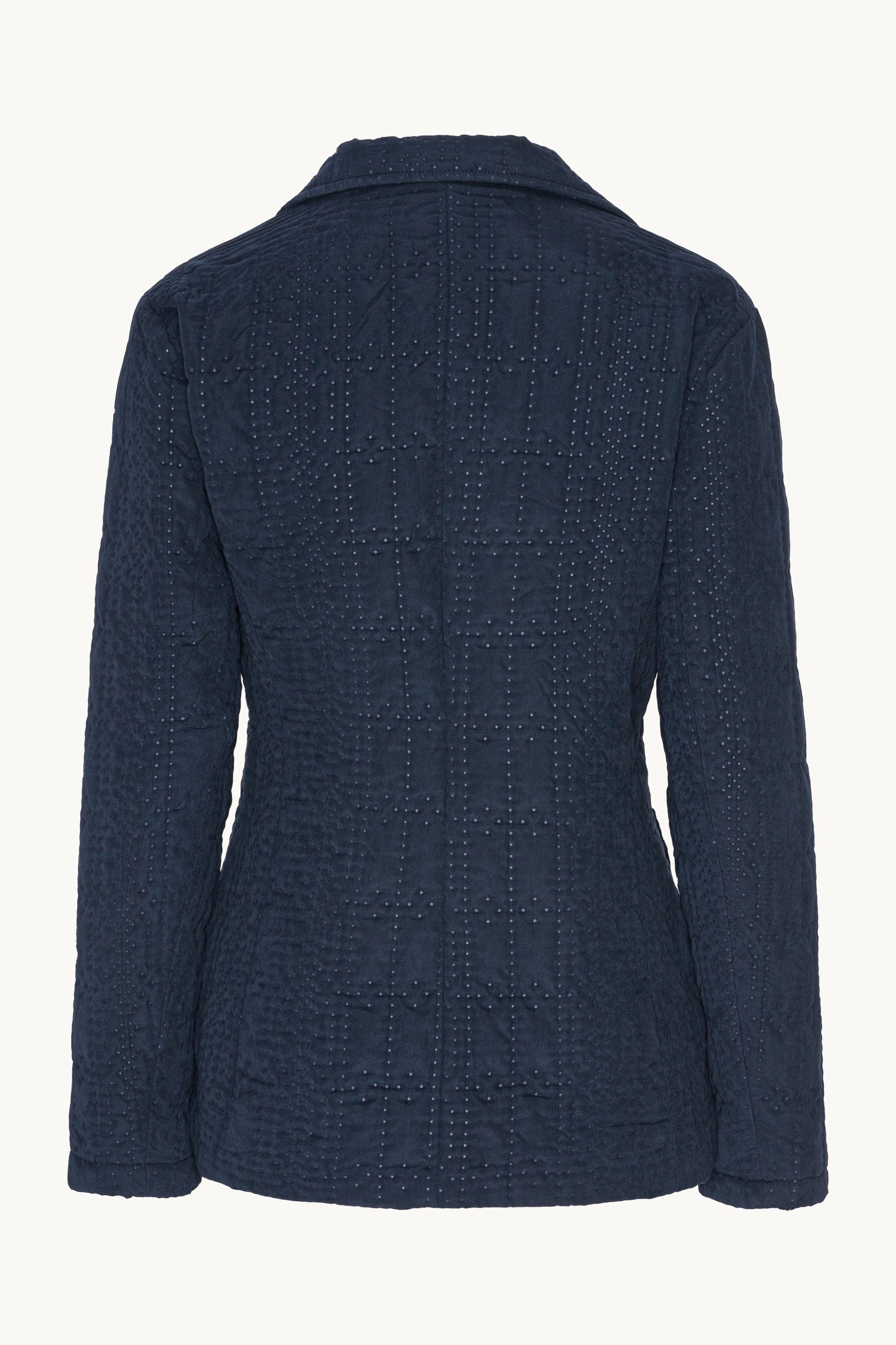 Quiltad Blazer - Dark Indigo