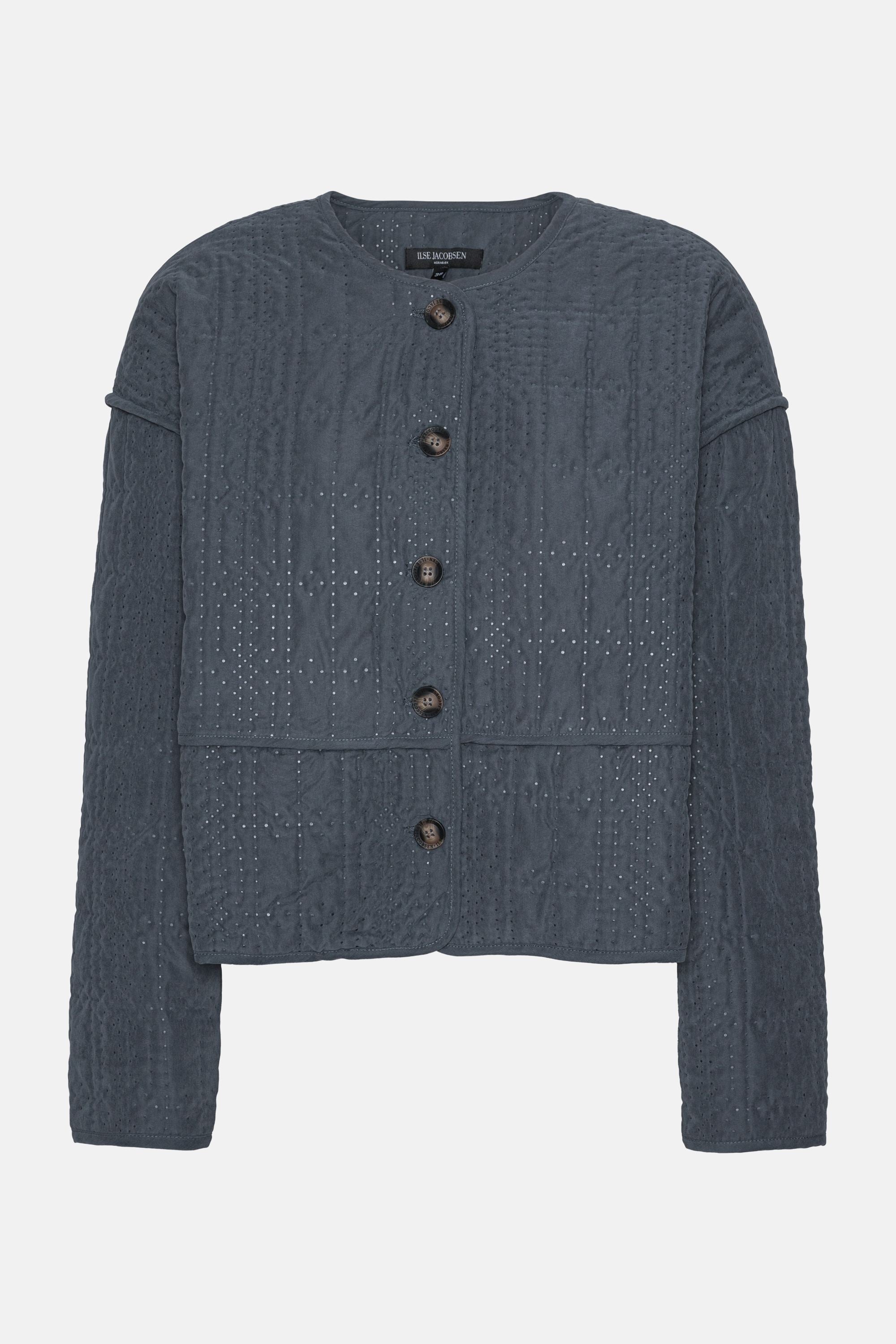 Short Quilted Jacket - Ombre Blue
