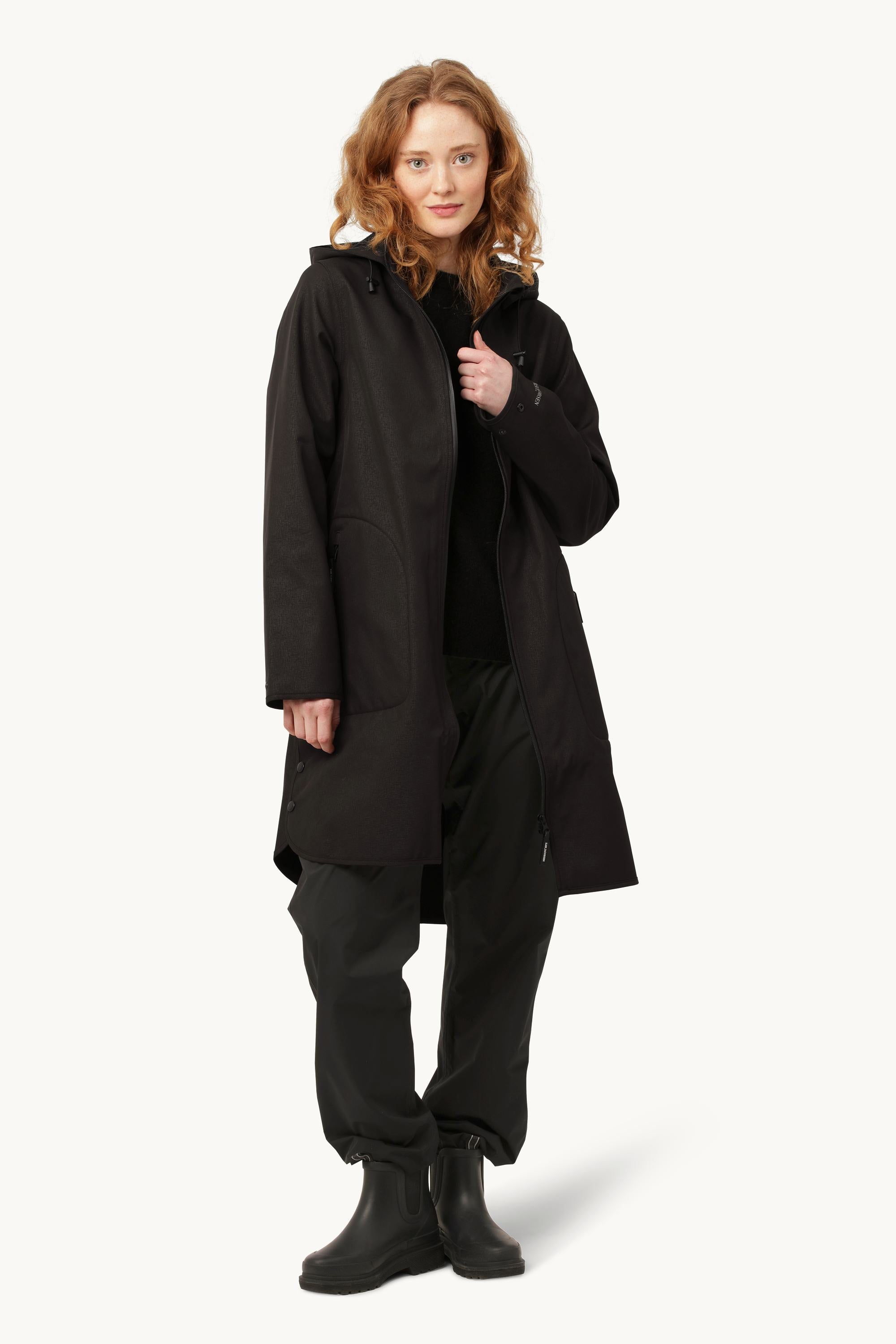 Softshell Regnjacka A-linje - Black