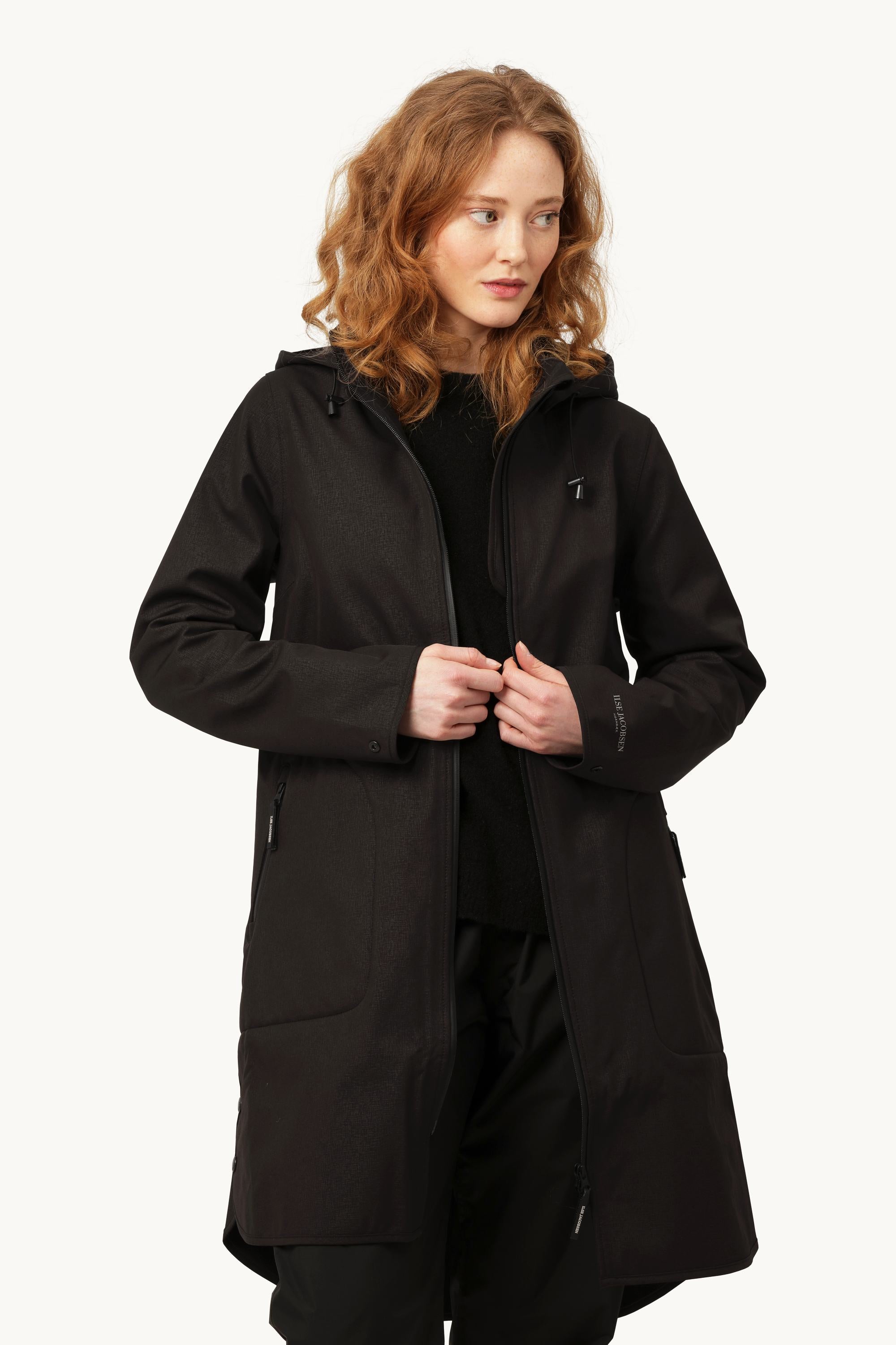 Softshell Regnjacka A-linje - Black