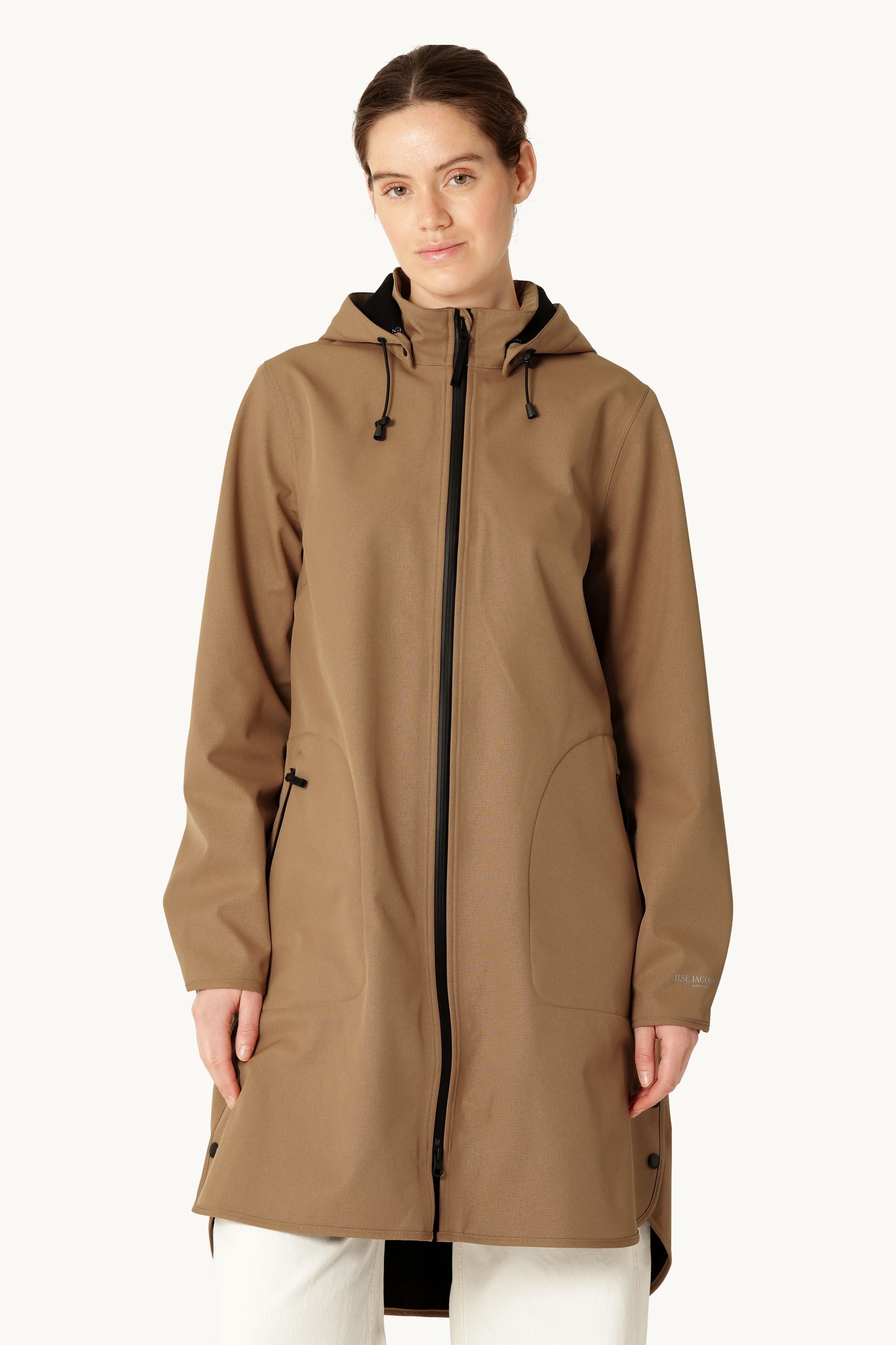 Softshell Regnjacka A-linje - Mocca