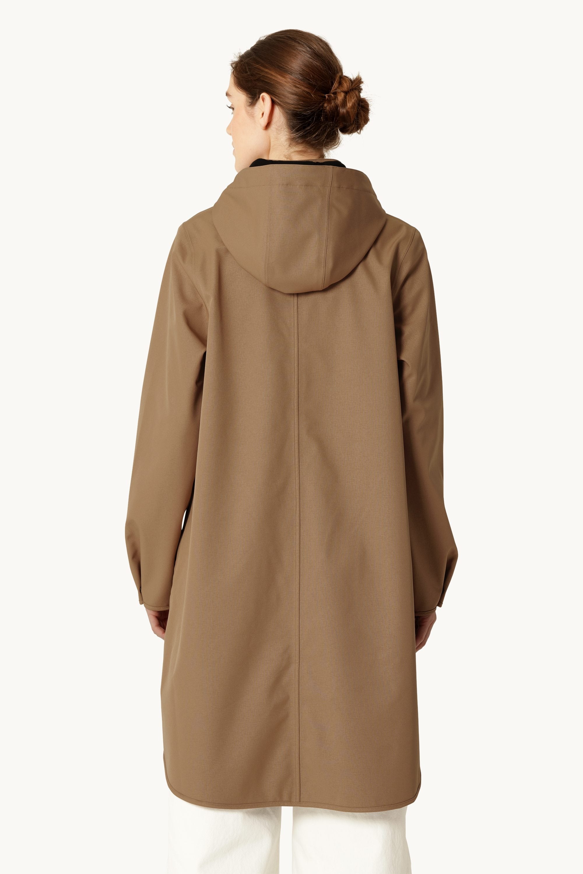 Softshell Regnjacka A-linje - Mocca