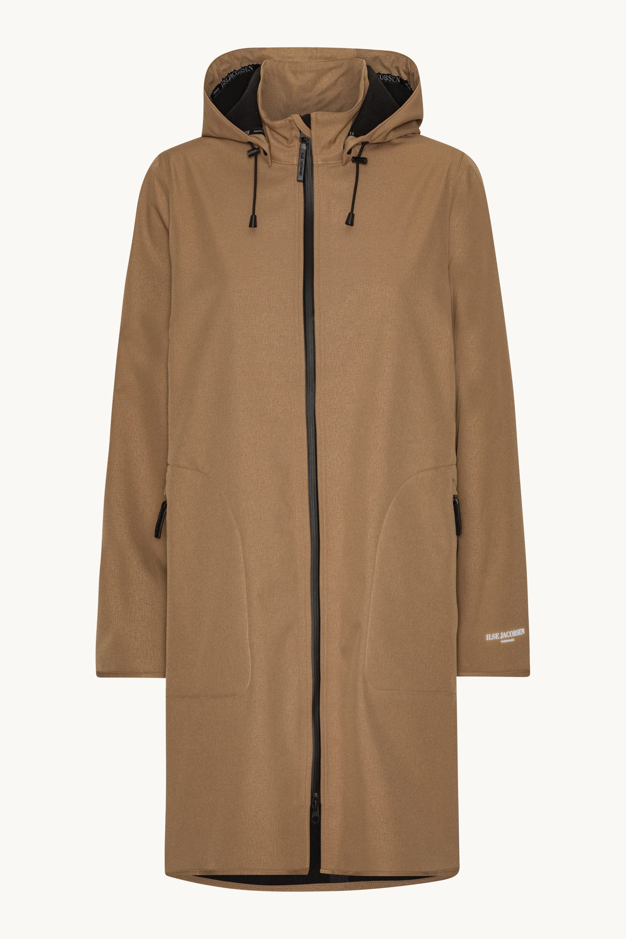 Softshell Regnjacka A-linje - Mocca