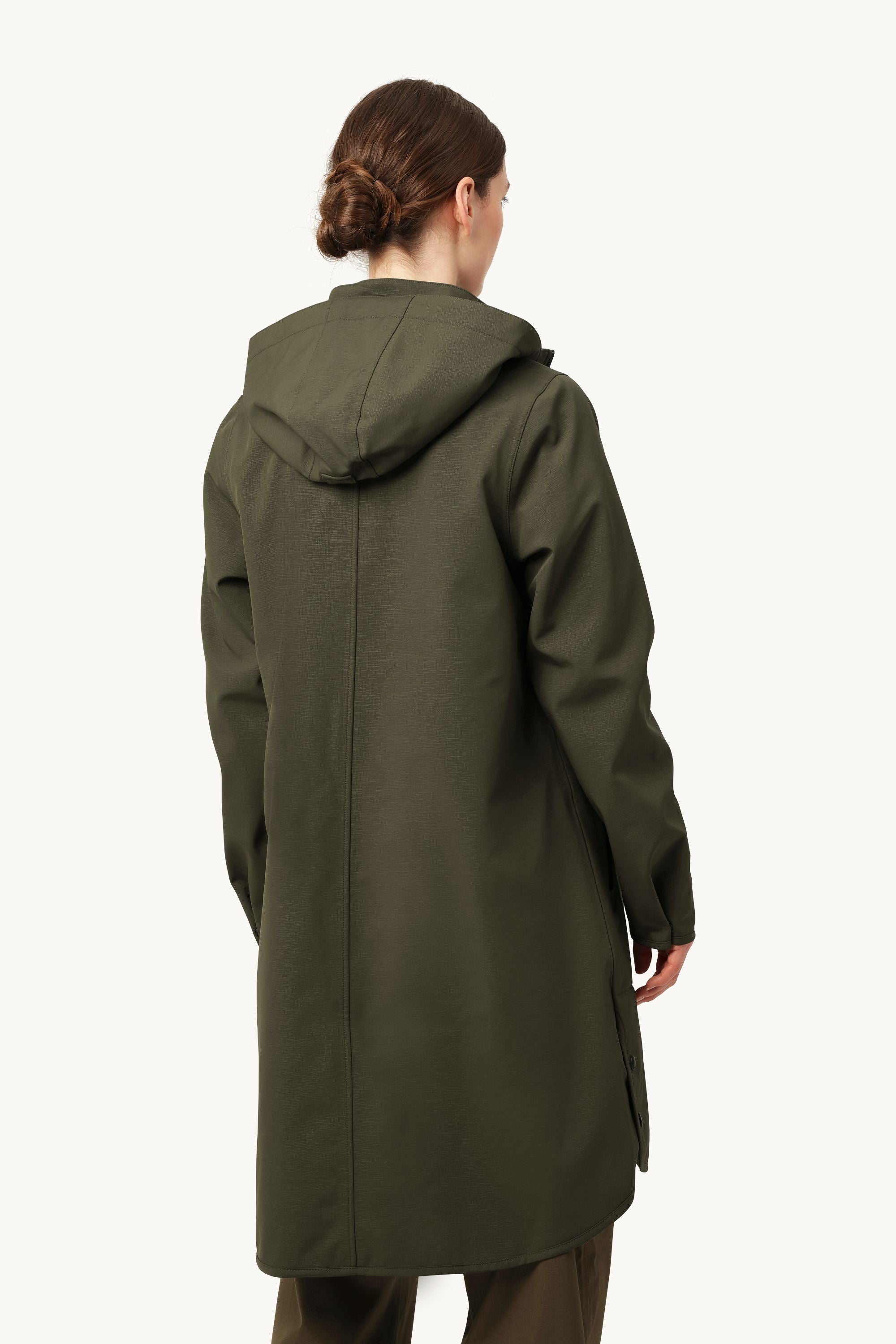 Softshell Regnjacka A-linje - Army