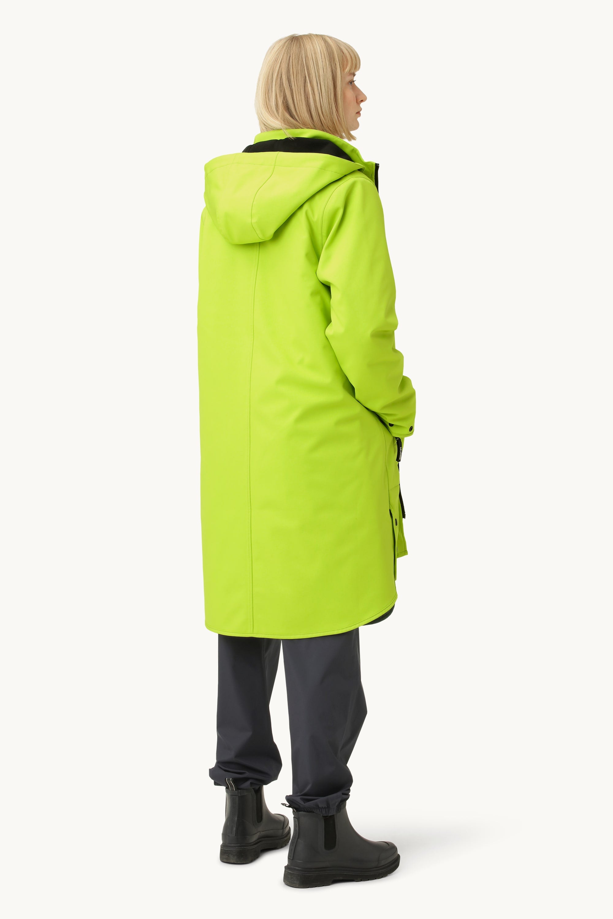 Softshell Regnjacka A-linje - Lime Green
