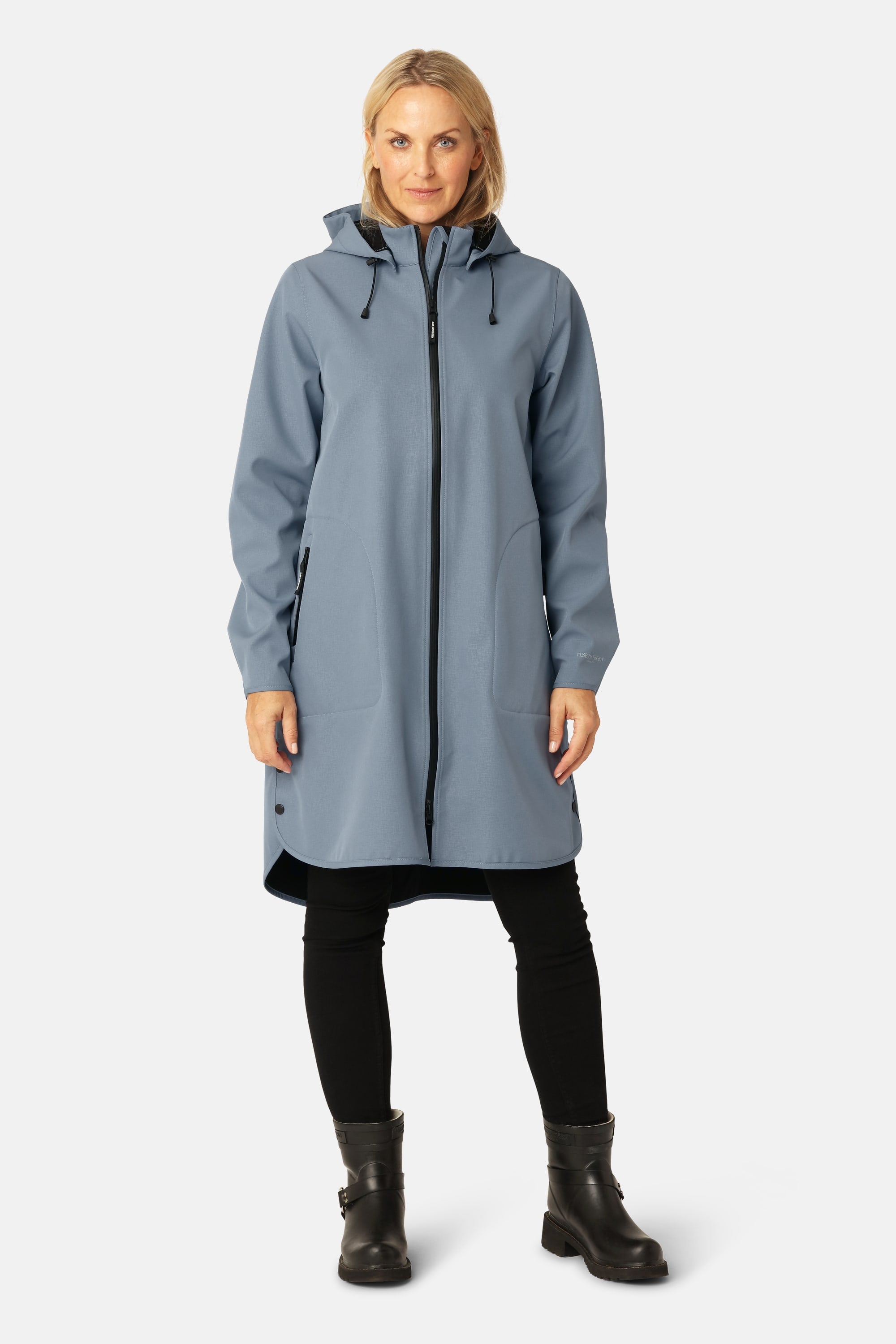 Softshell Regnjacka A-linje - Grey Blue