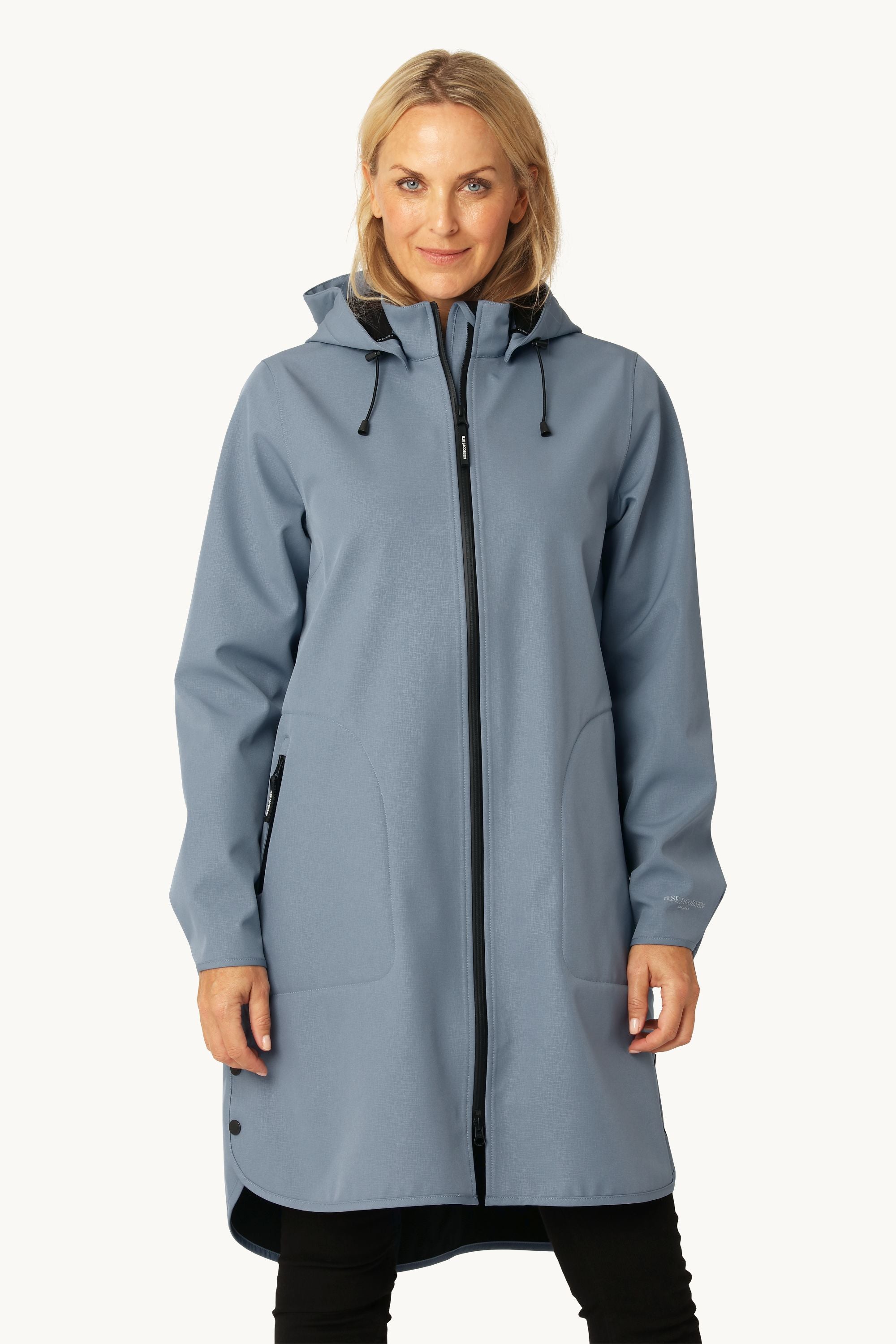 Softshell Regnjacka A-linje - Grey Blue