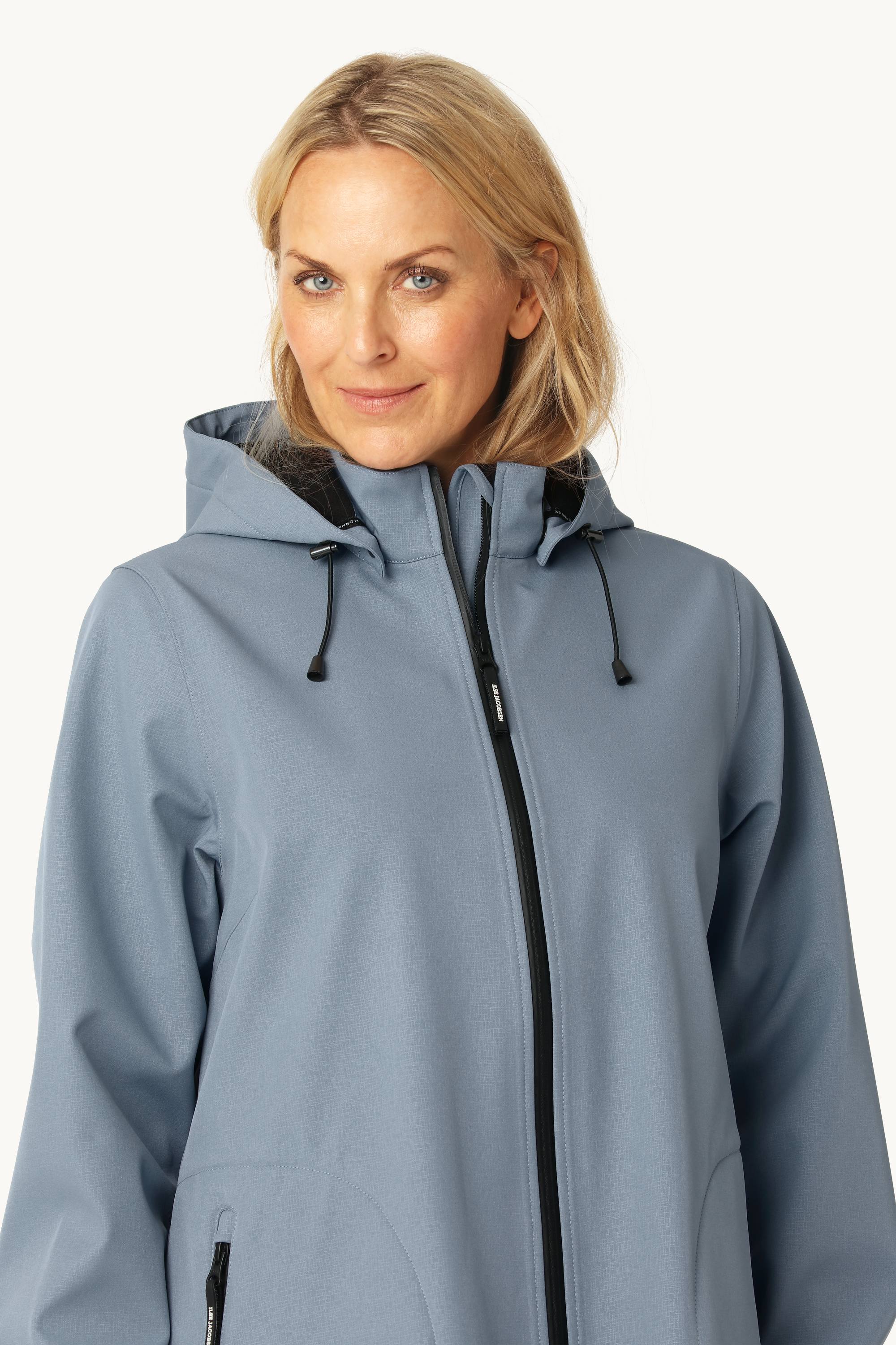 Softshell Regnjacka A-linje - Grey Blue