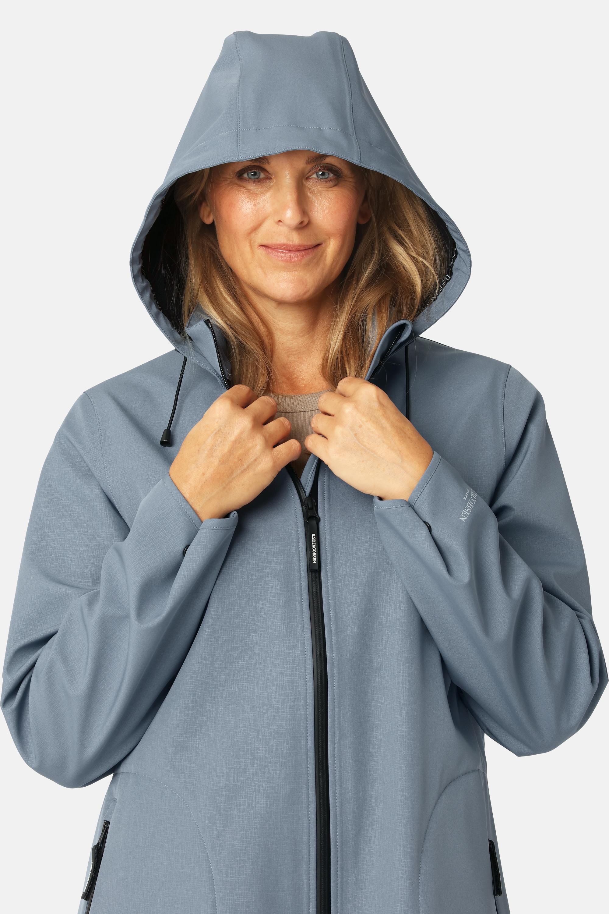 Softshell Regnjacka A-linje - Grey Blue