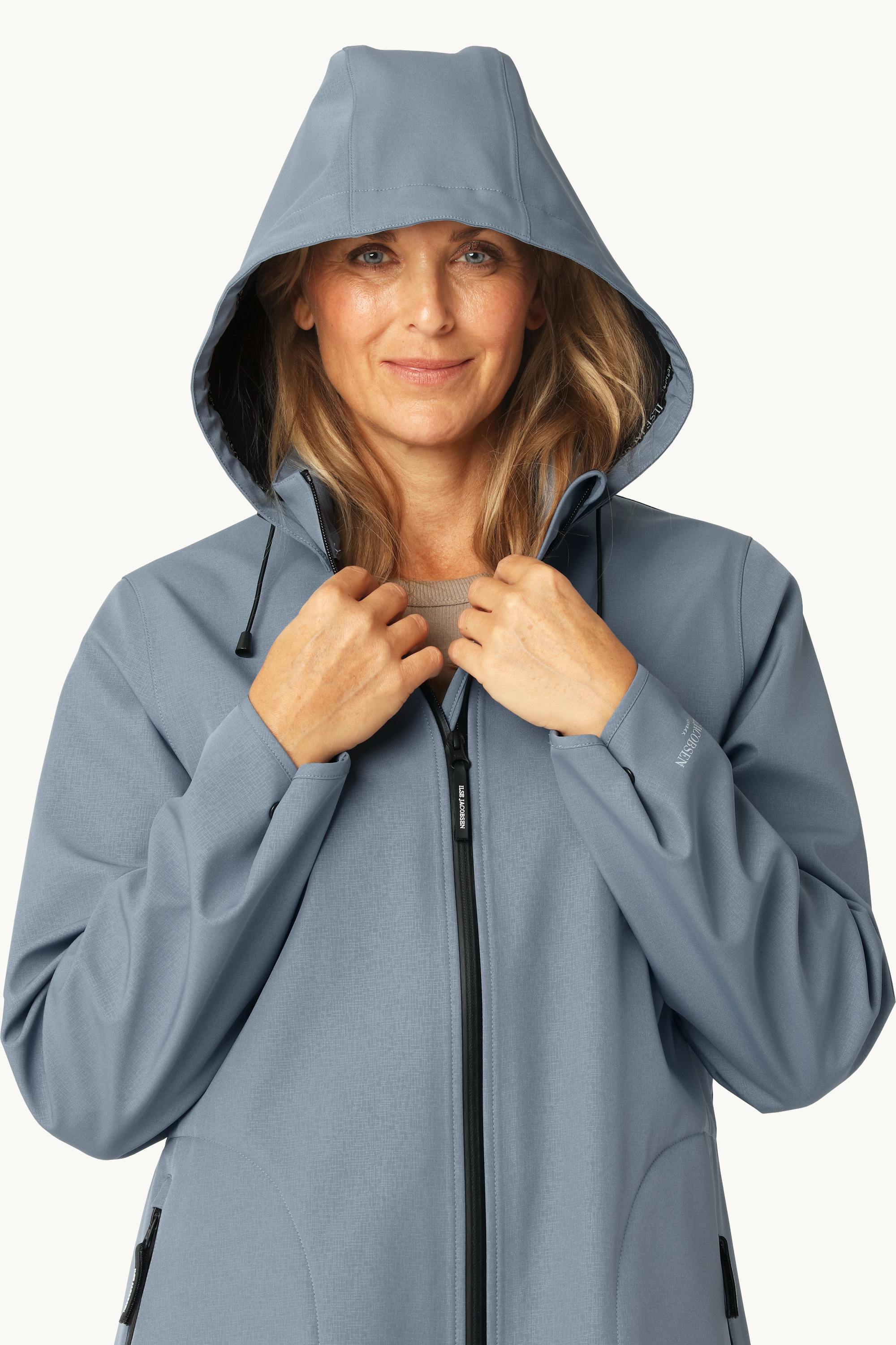 Softshell Regnjacka A-linje - Grey Blue