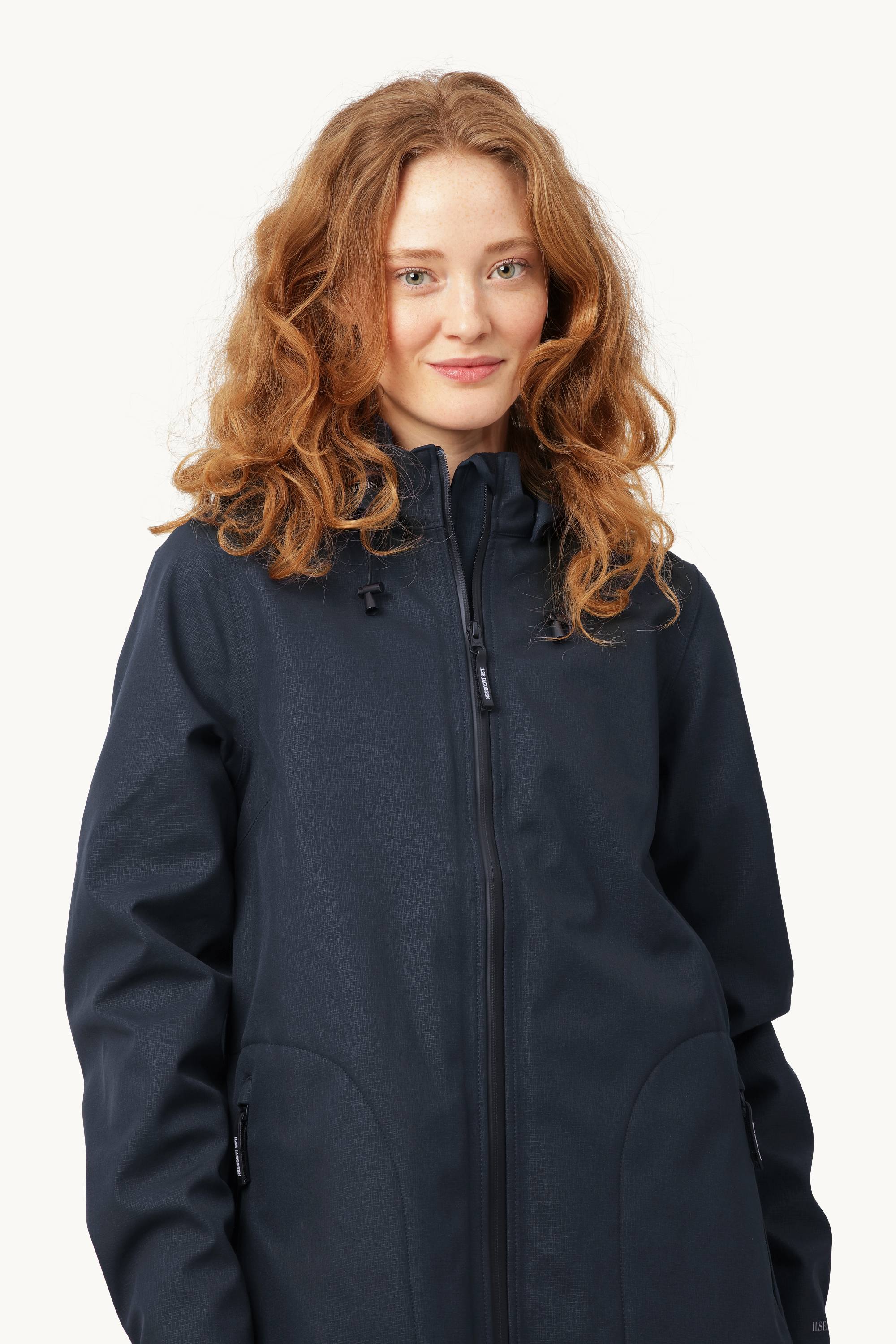 Softshell Regnjacka A-linje - Dark Indigo