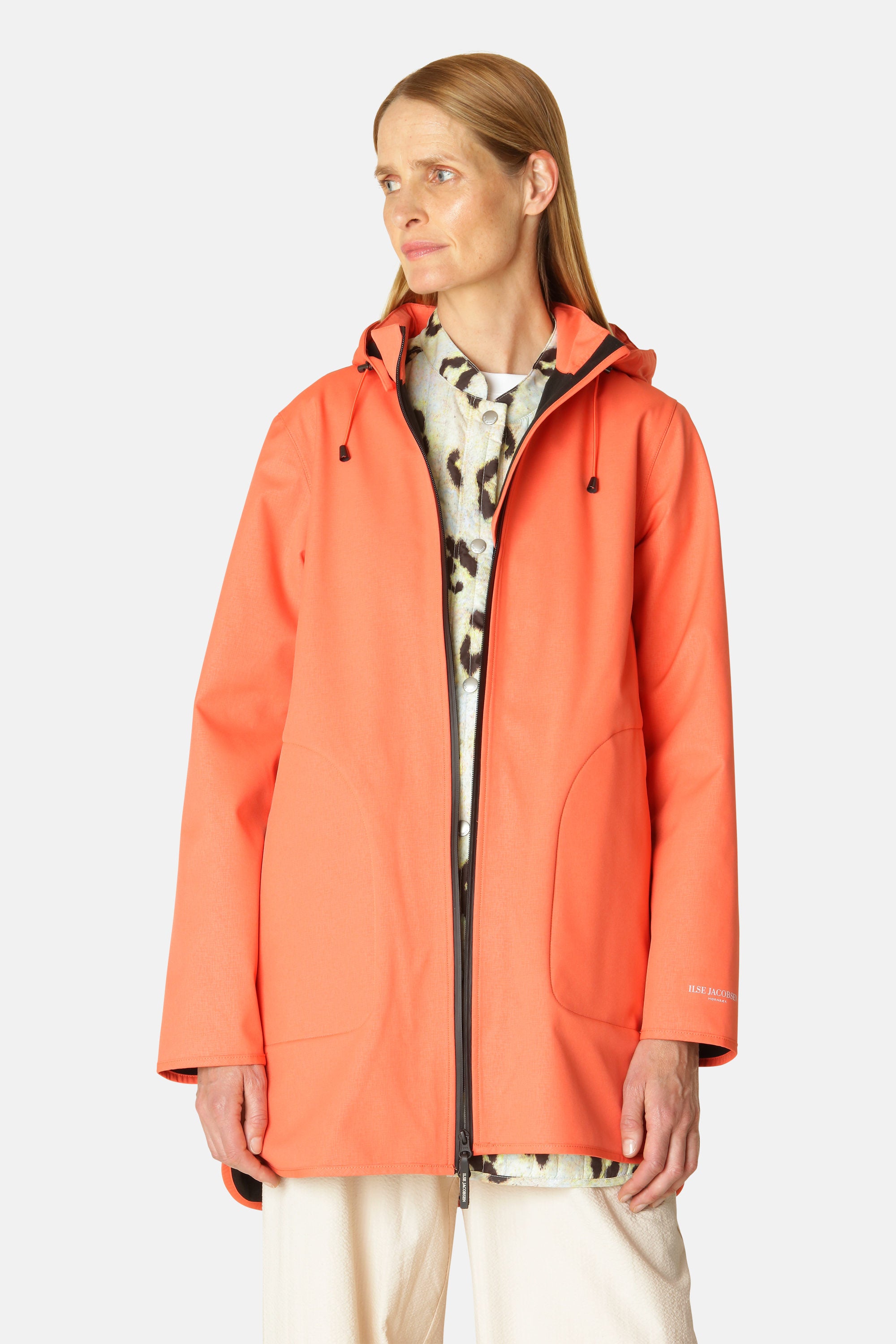 Softshell Regnjacka A-linje - Hot Orange