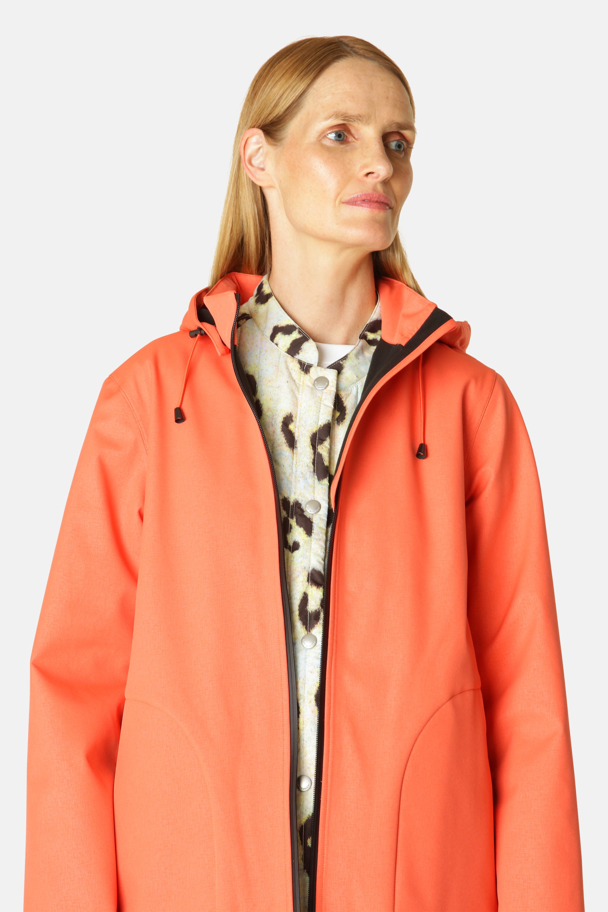 Softshell Regnjacka A-linje - Hot Orange