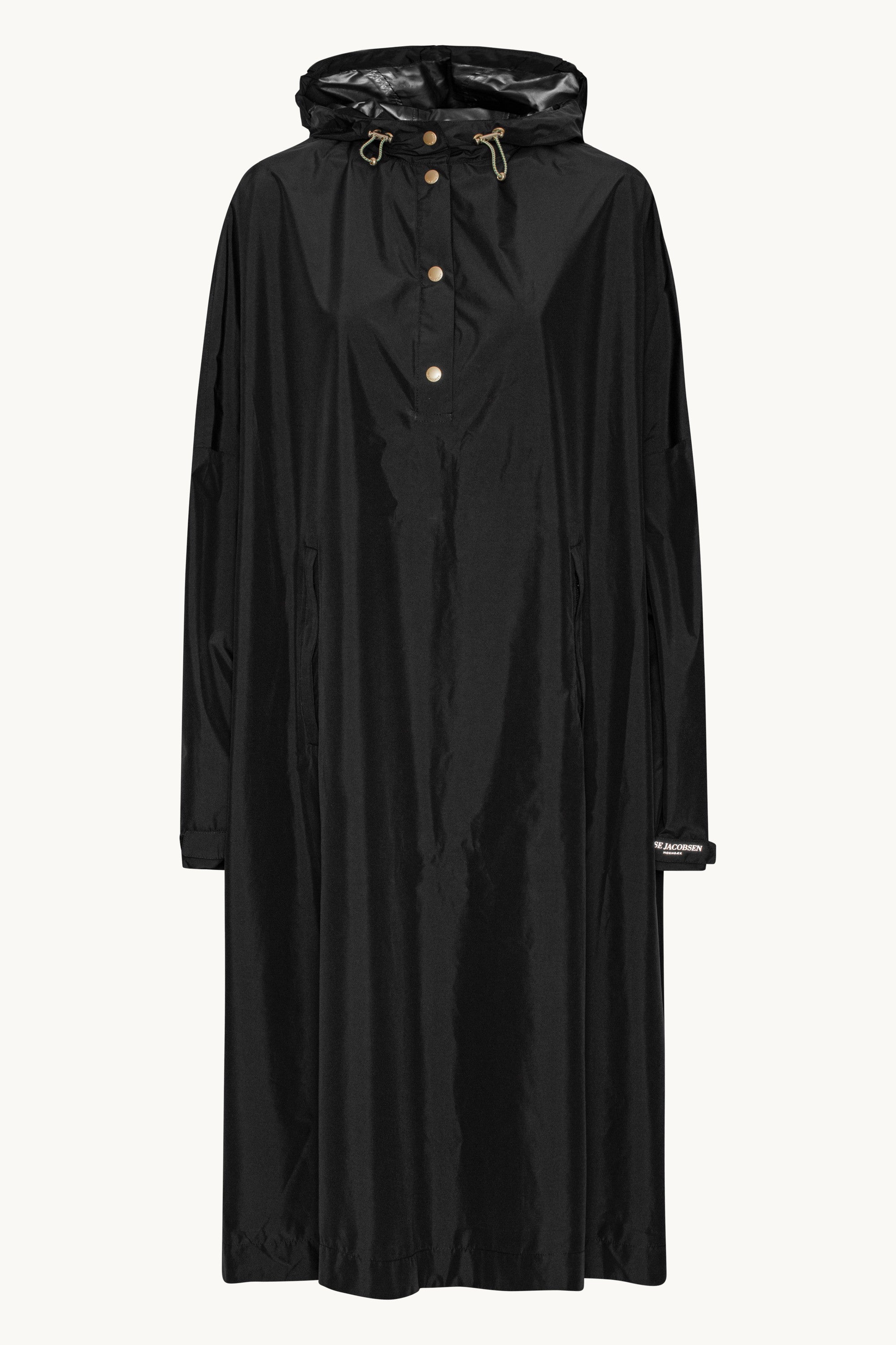 Poncho With Sleeves - Black