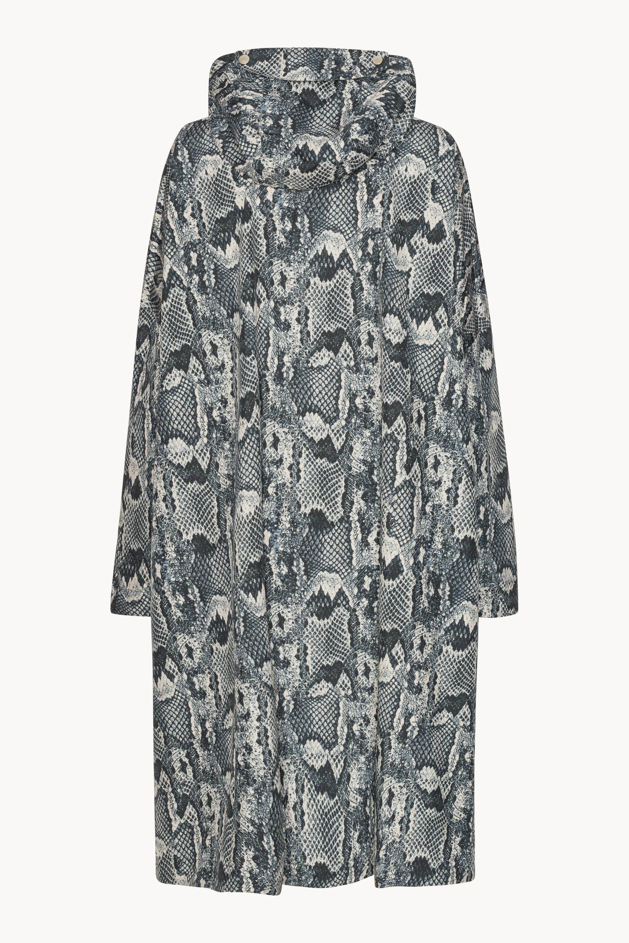 Poncho Raincoat - Dark Blue Snake