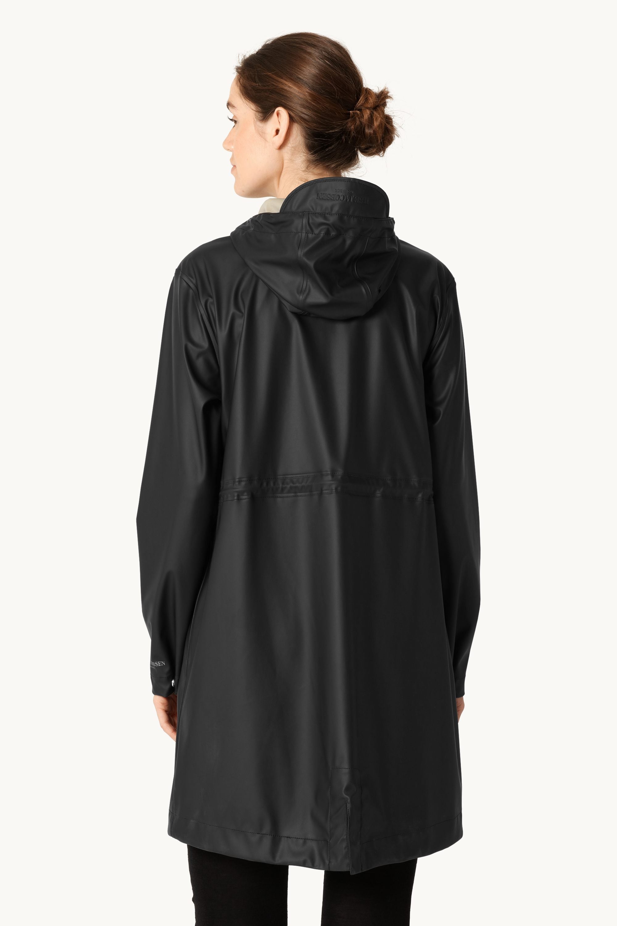 Long Parka Rain Jacket - Black Beauty