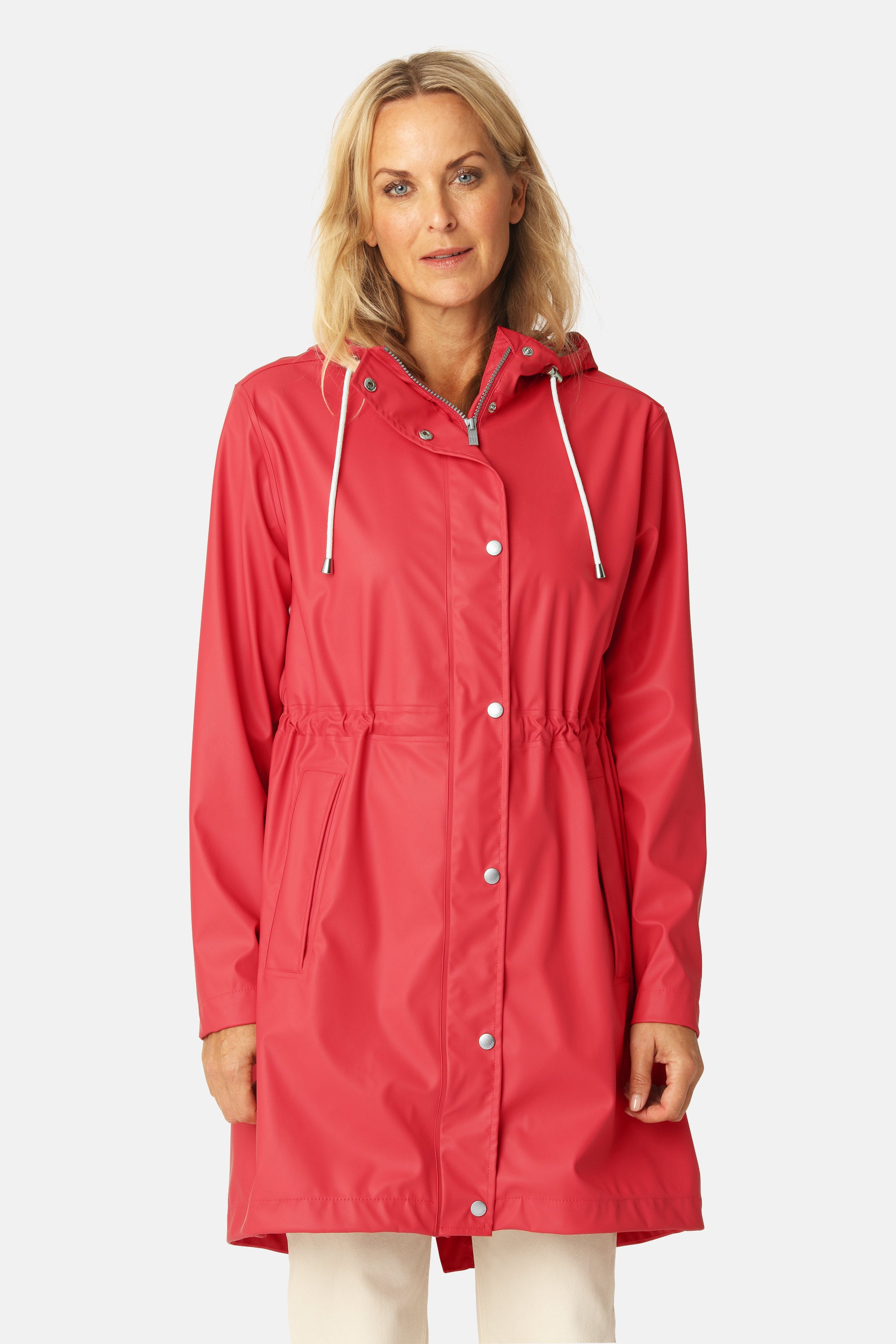 Long Parka Rain Jacket - Baked Apple