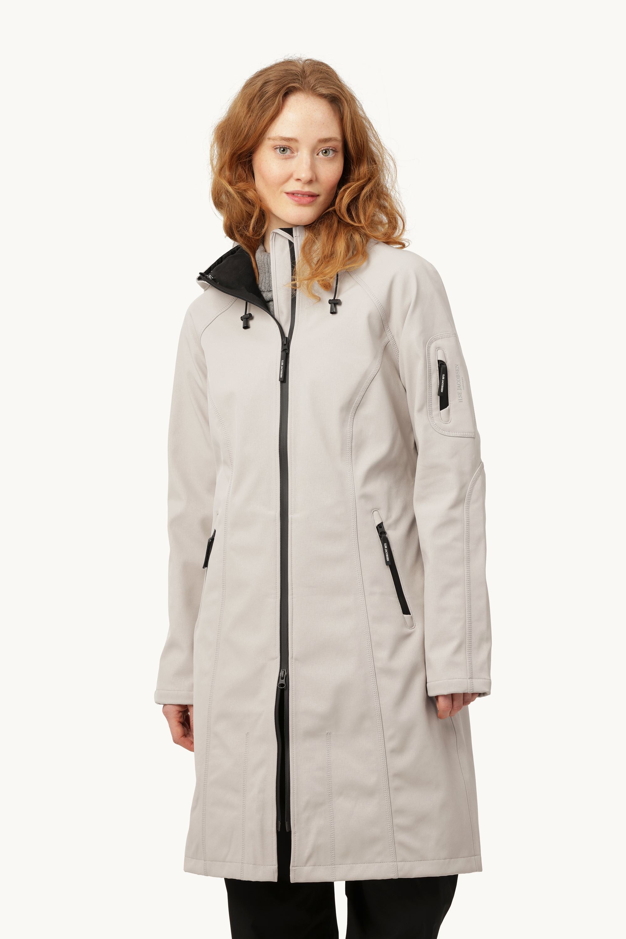 Long Softshell Raincoat - Chateau Gray
