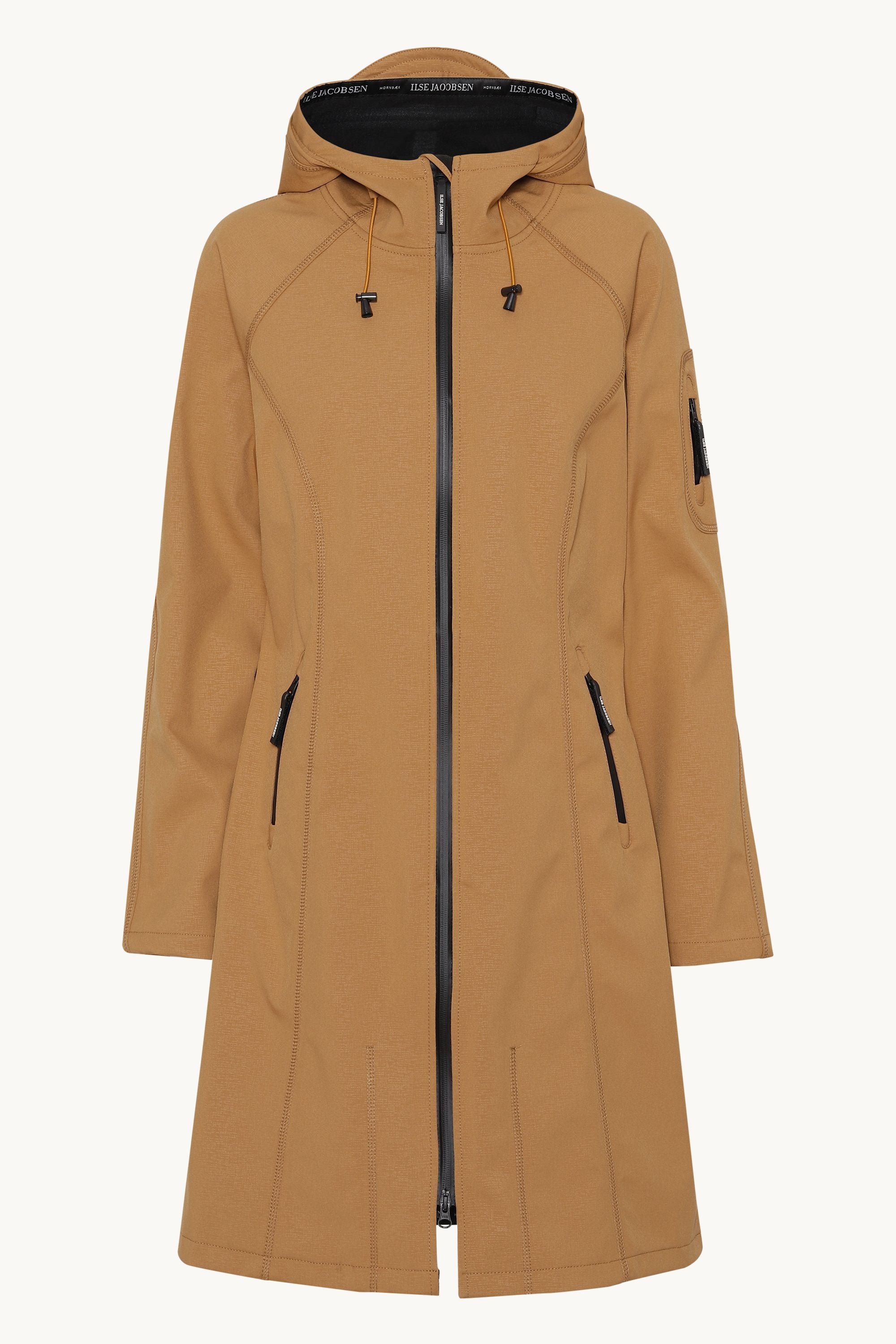 Long Softshell Raincoat - Cashew