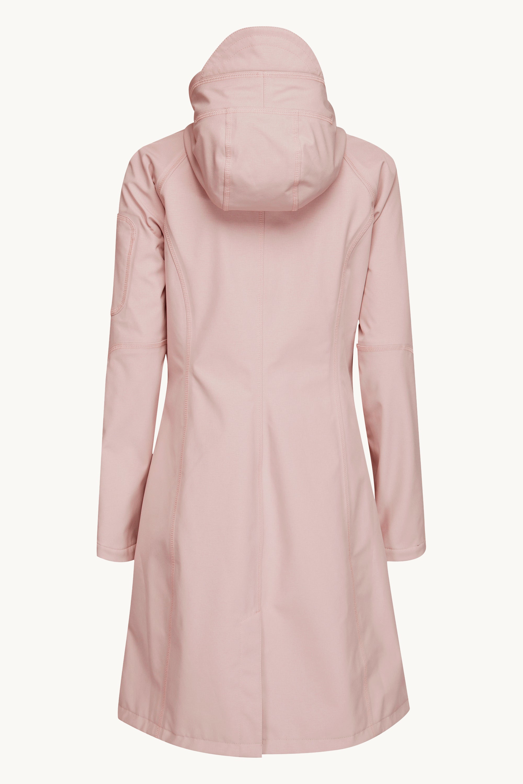 Long Softshell Raincoat - Adobe Rose
