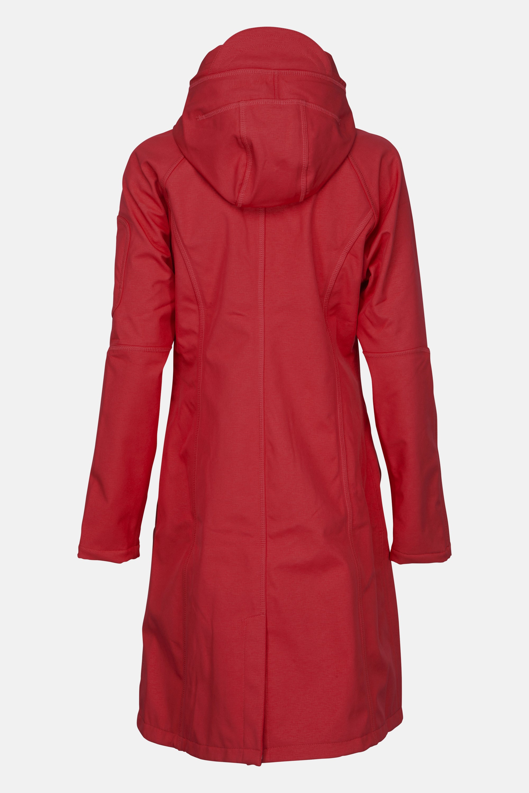Long Softshell Raincoat - Rhubarb