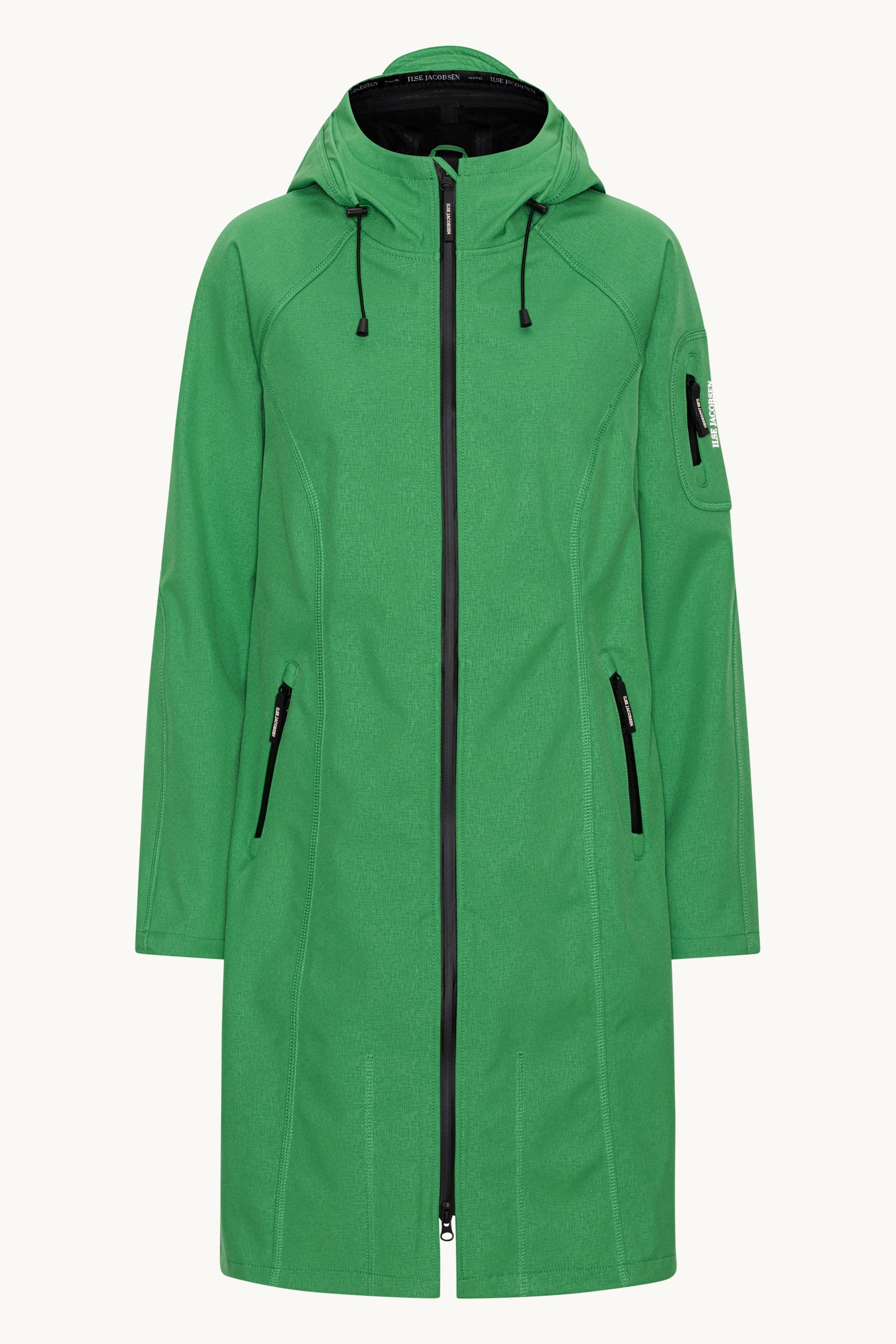 Long Softshell Raincoat - Evergreen