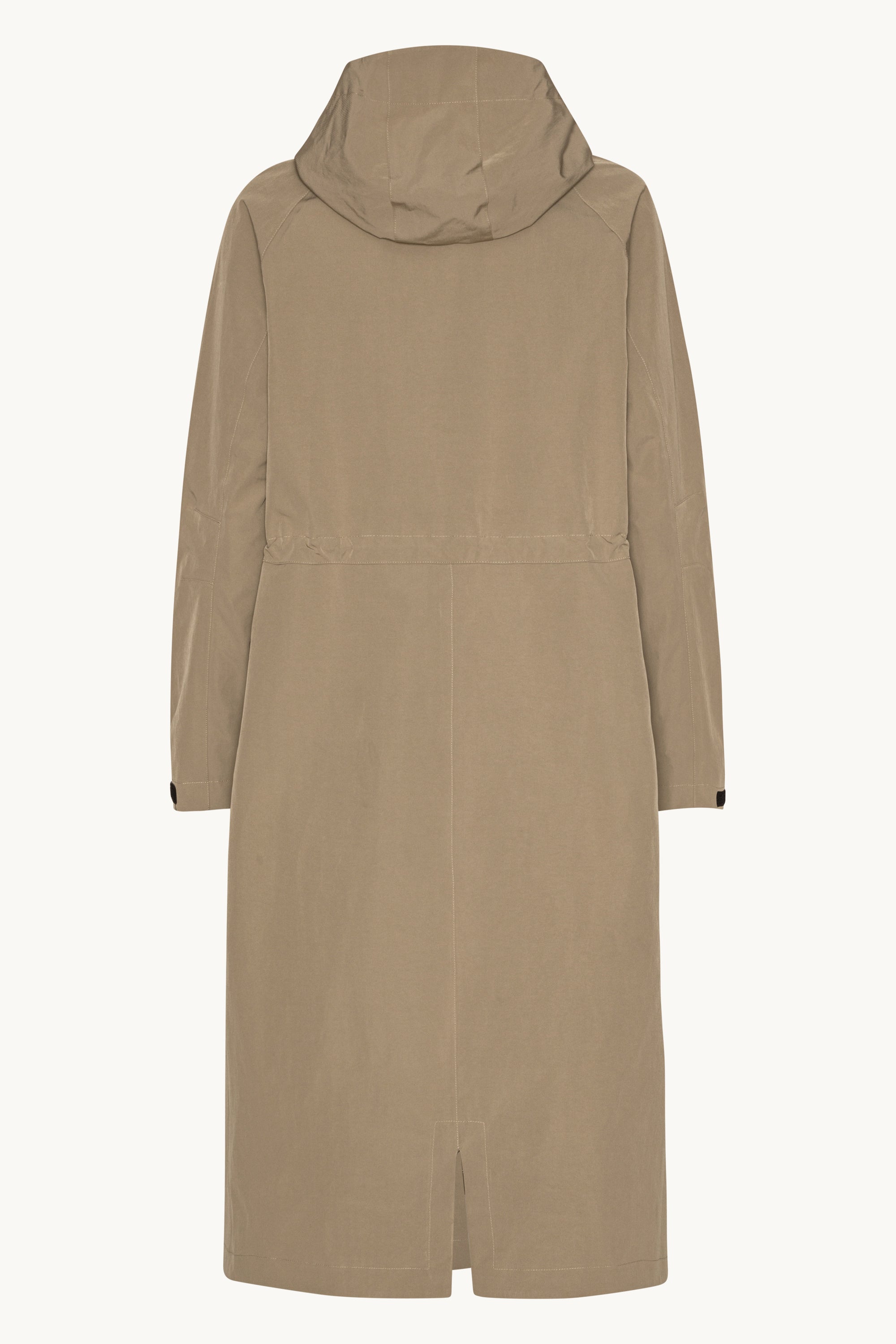 Teknisk Lång Regnrock - Greige