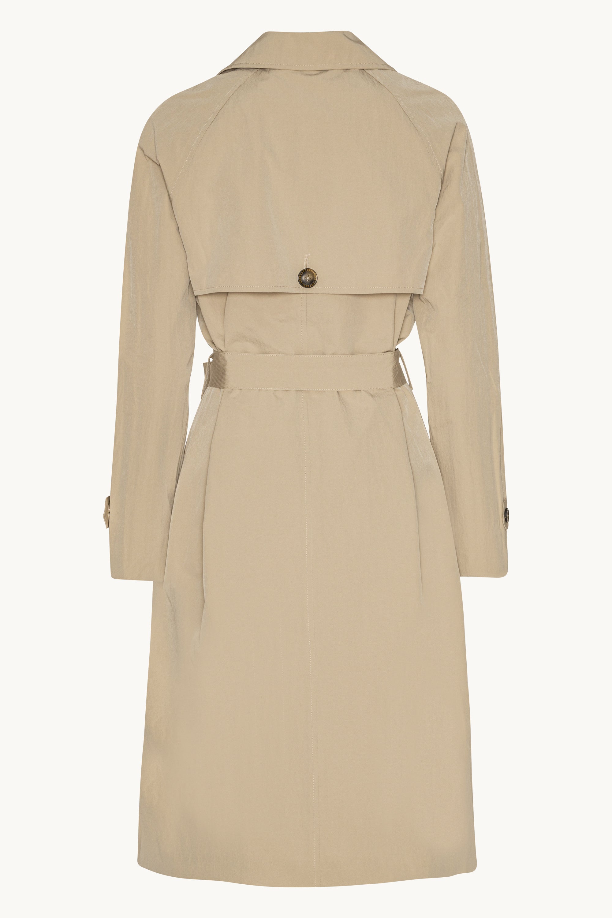 Teknisk Regnrock Trench - White Pepper
