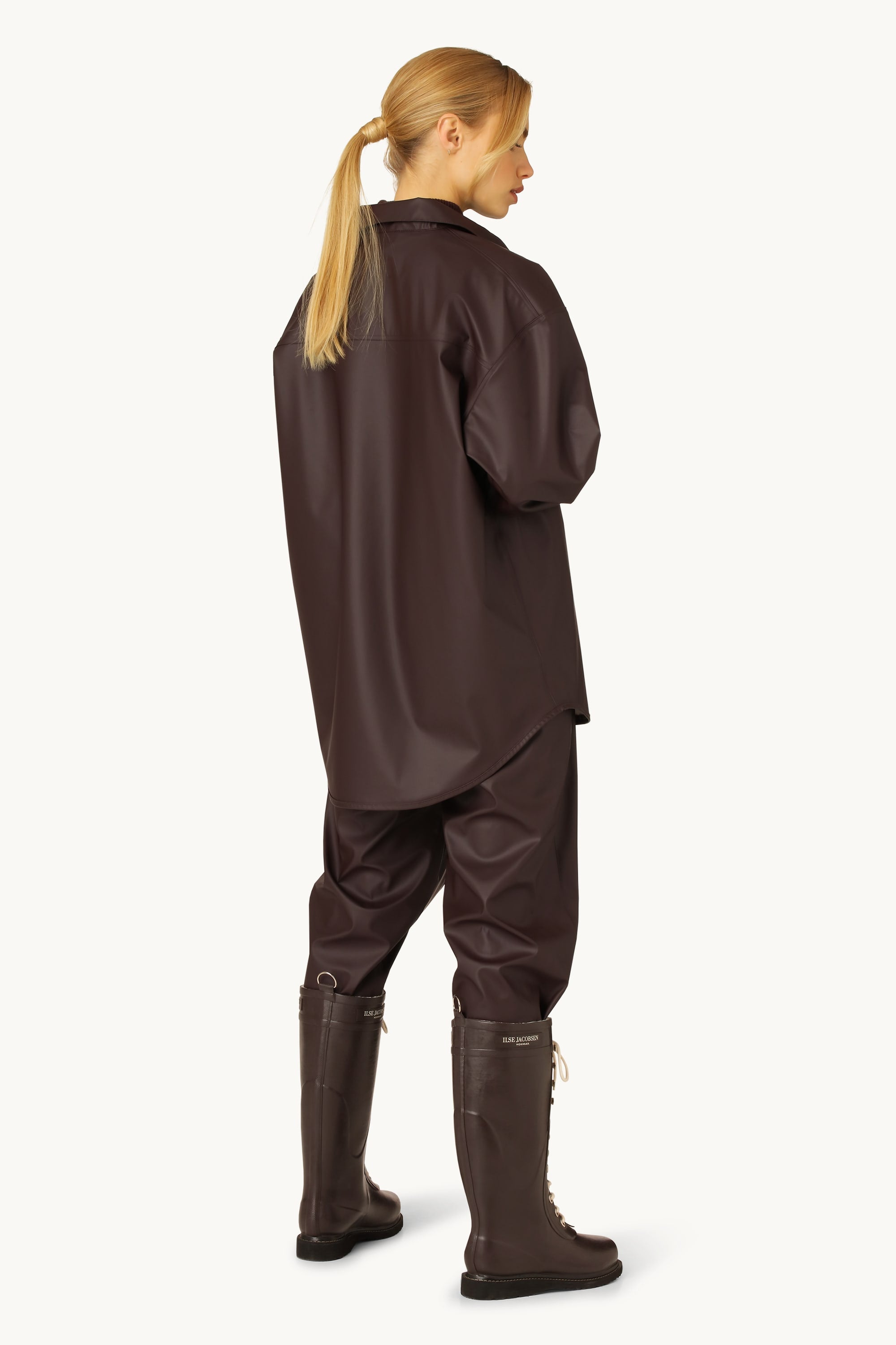 Long Rubber Boots - Ganache