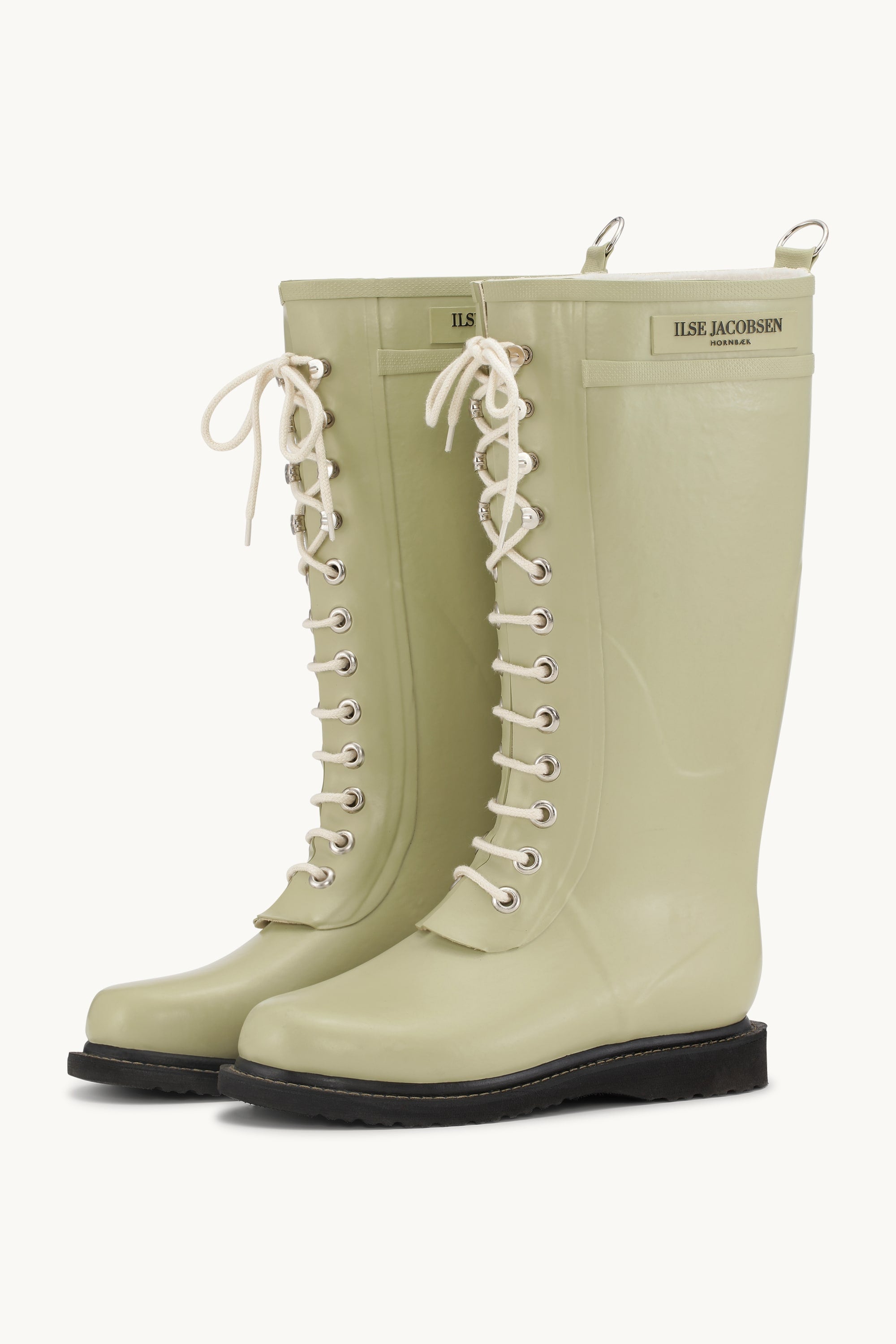 Long Rubber Boots - Olive Grass