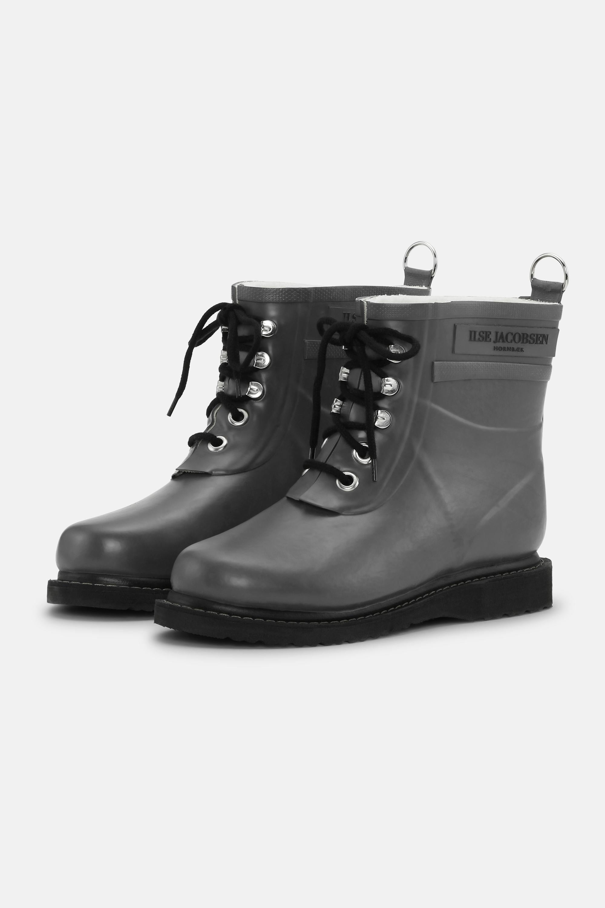 Short Rubber Boots - Grey