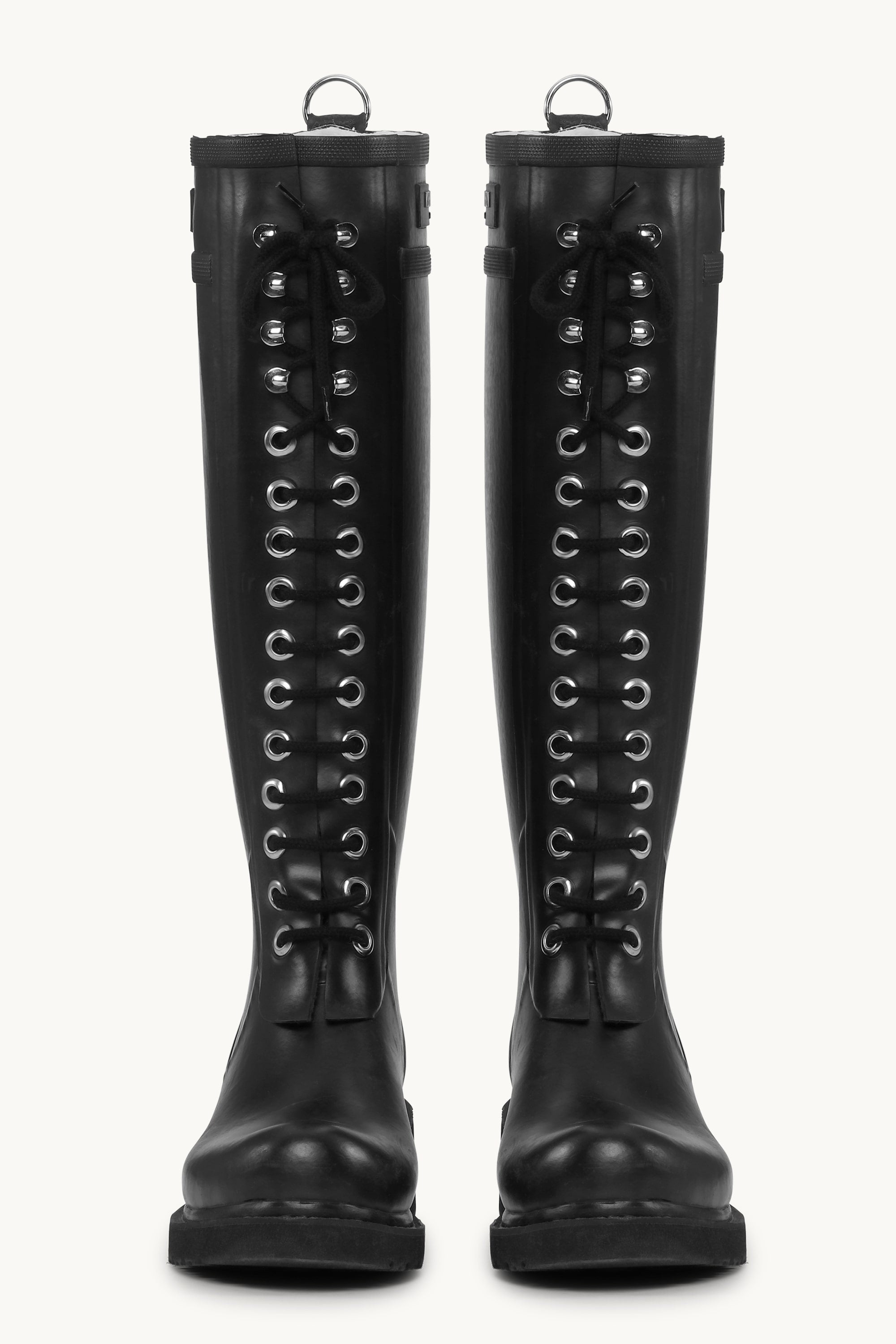 Long Rubber Boots - Black Black