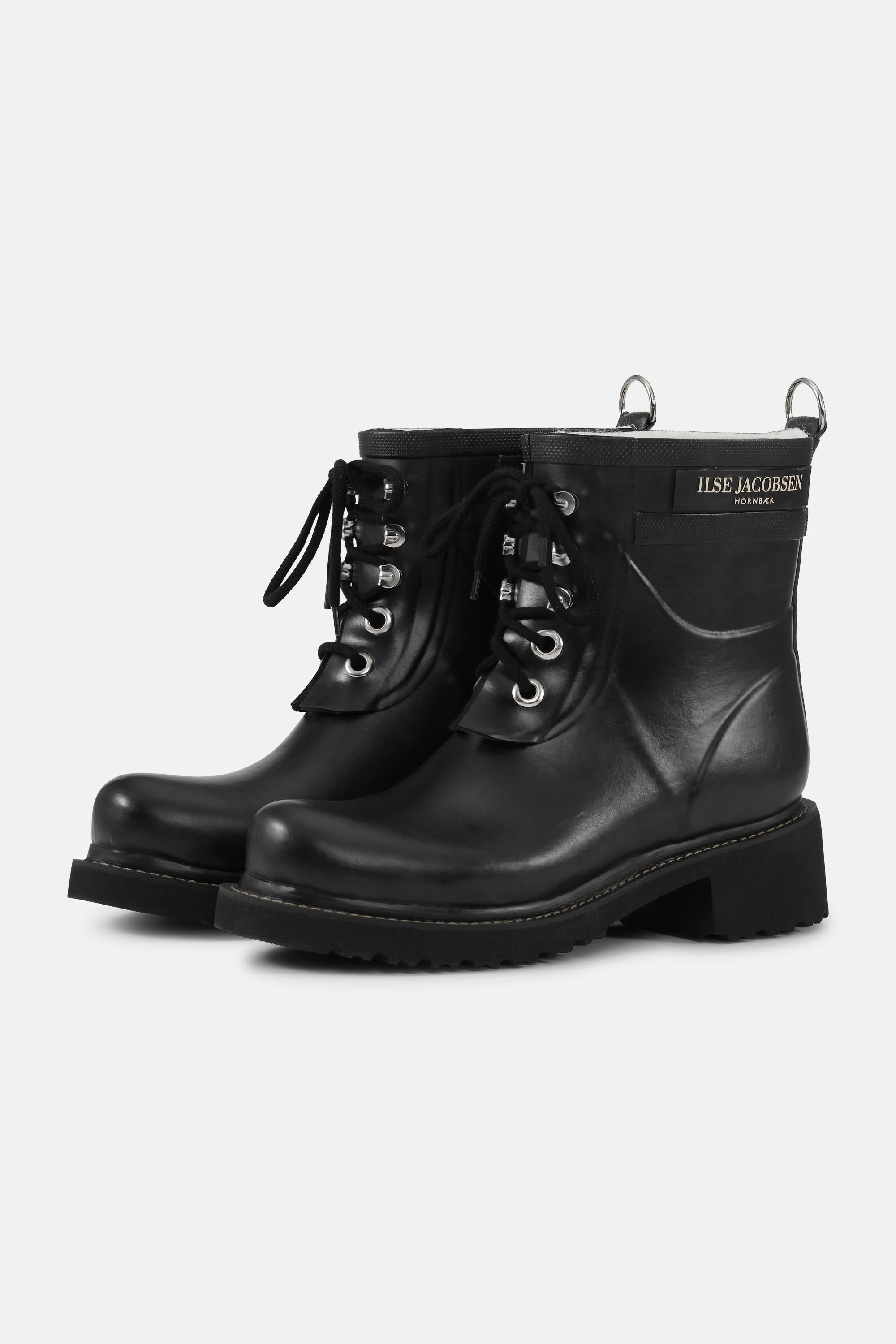 Short Rubber Boots - Black Black