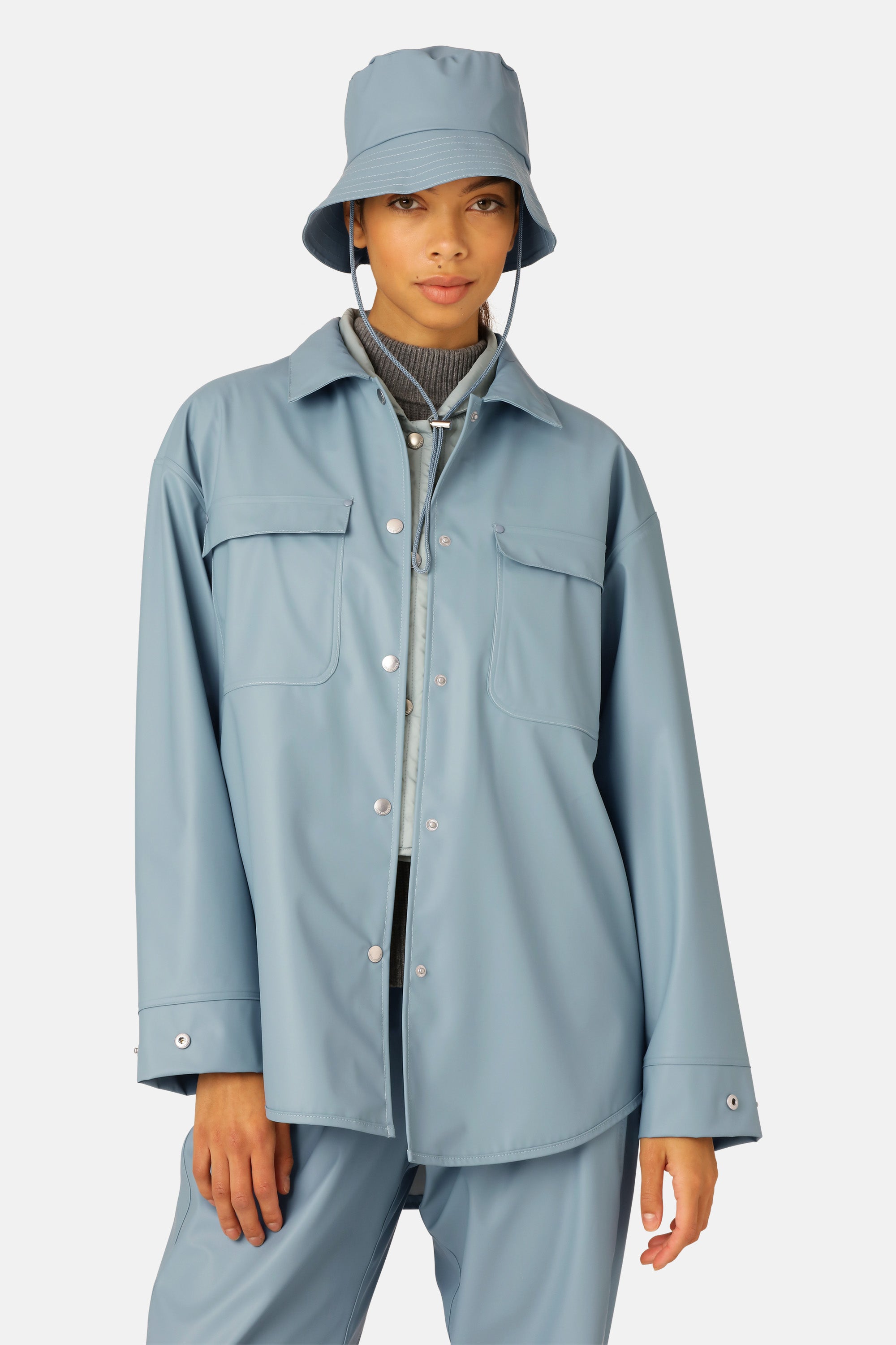 Ilse Jacobsen Hornbæk Rain Rain Hat Hat 698 Blue Cloud