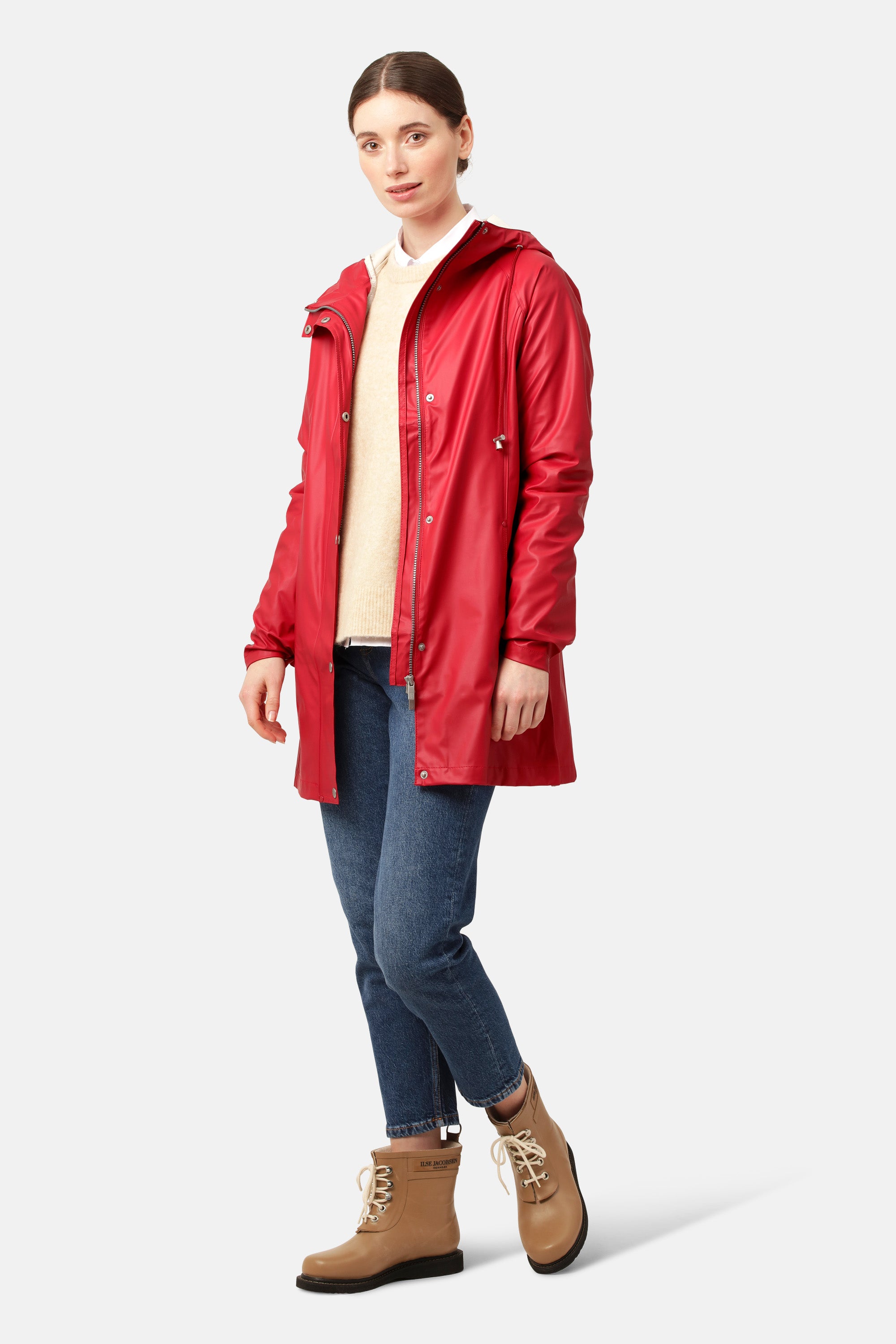 Ilse Jacobsen Hornbæk Rain Raincoat Raincoat 303 Deep Red