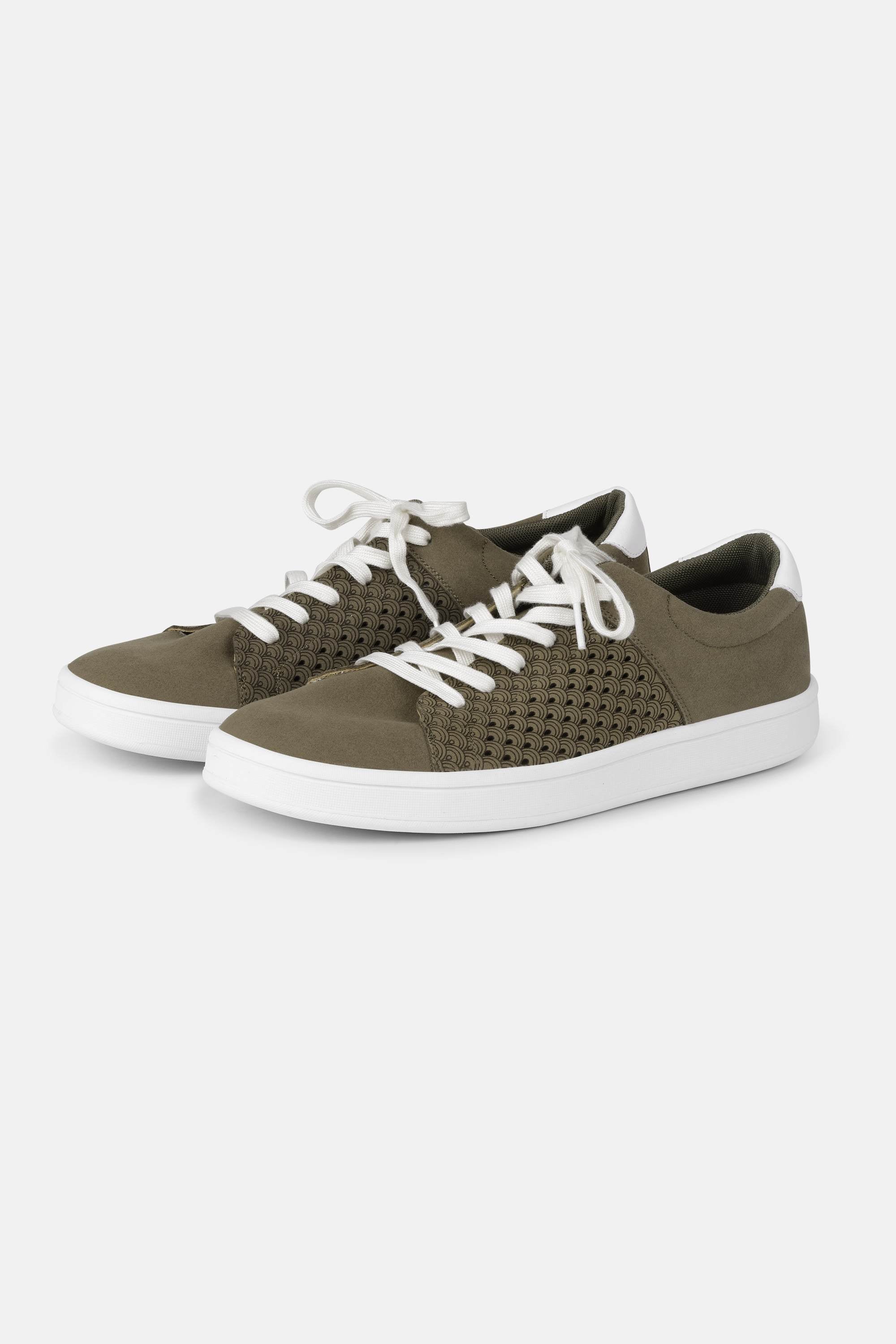 City Sneaker Herr - Deep Olive White
