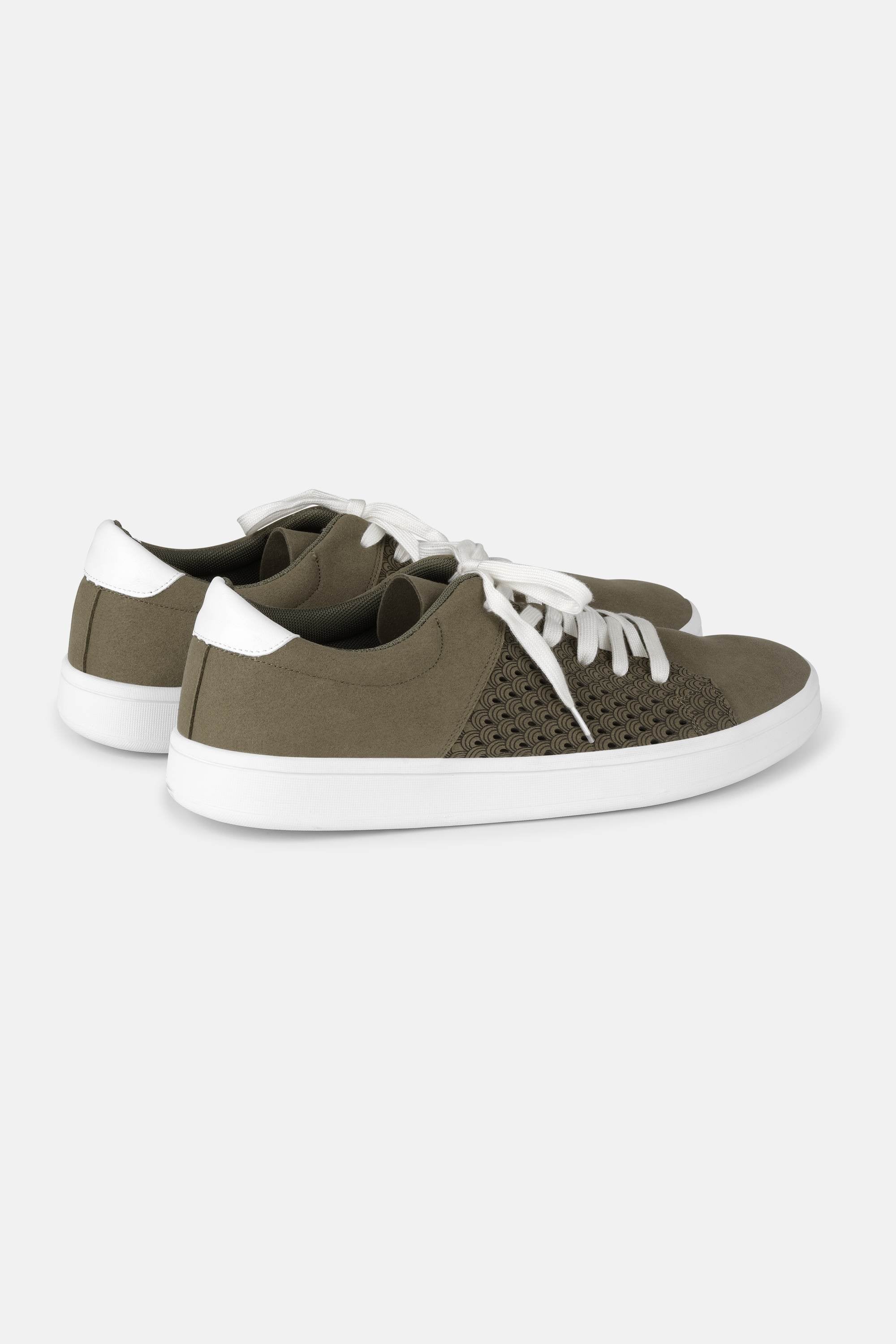 City Sneaker Herr - Deep Olive White