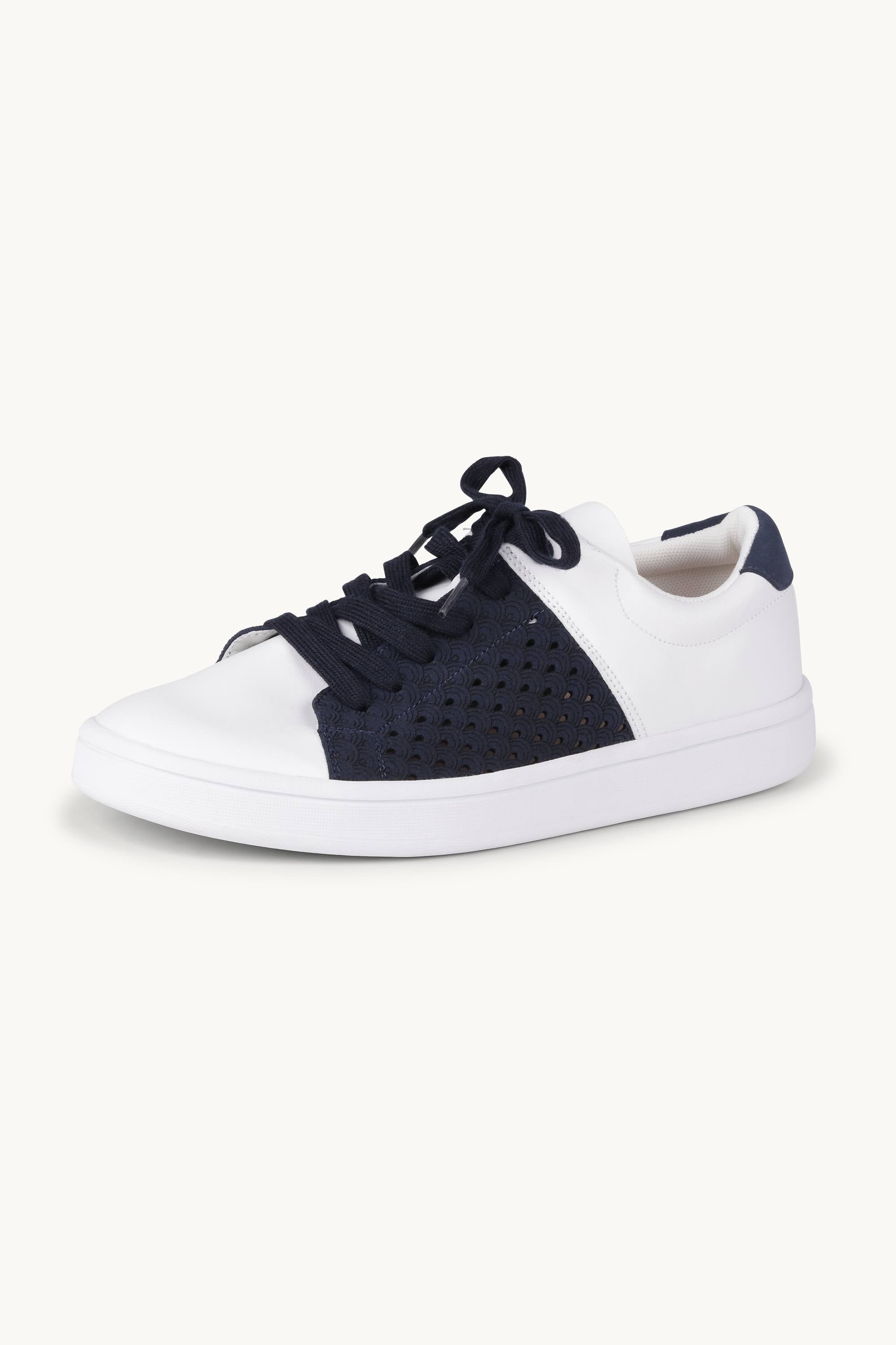 City Sneaker - White Dark Indigo