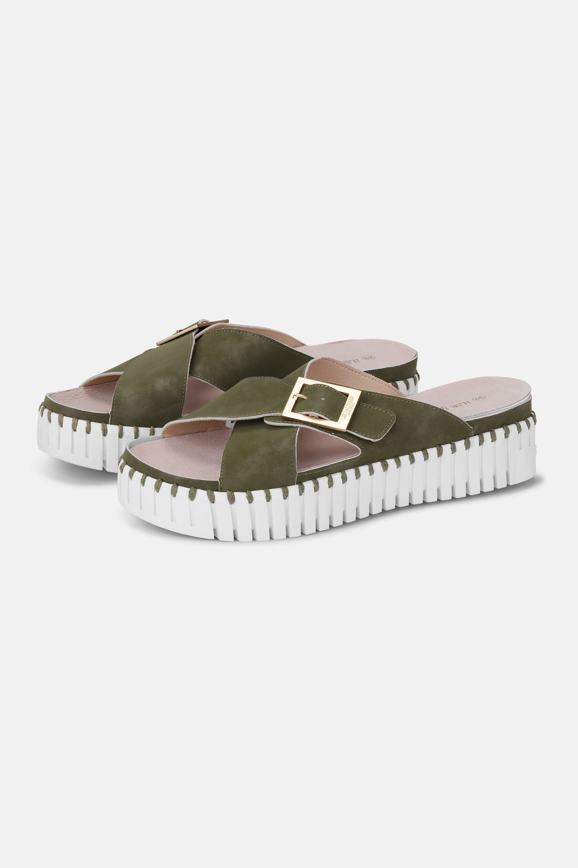 Sandaler Crossover - Army White