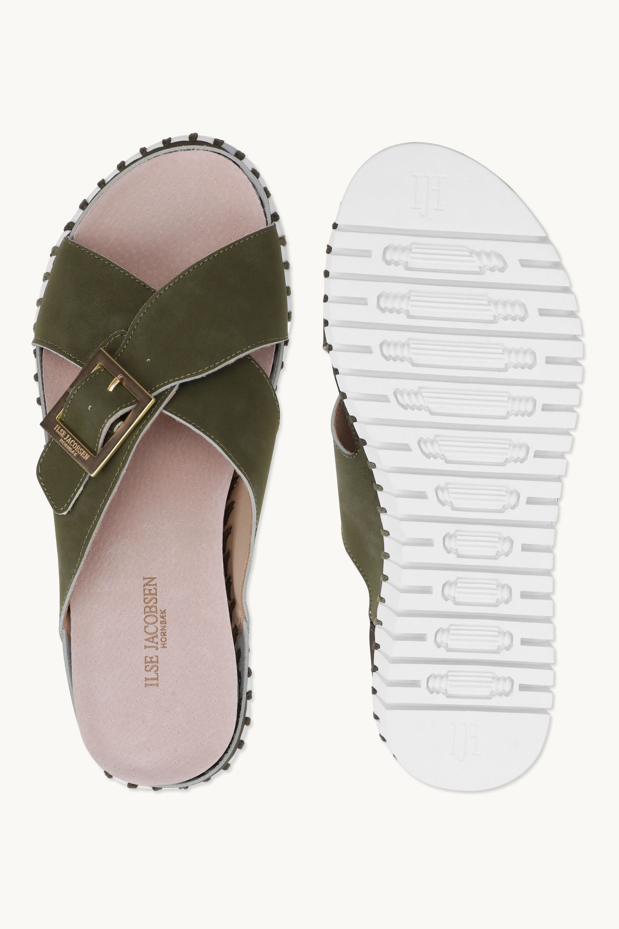 Sandaler Crossover - Army White