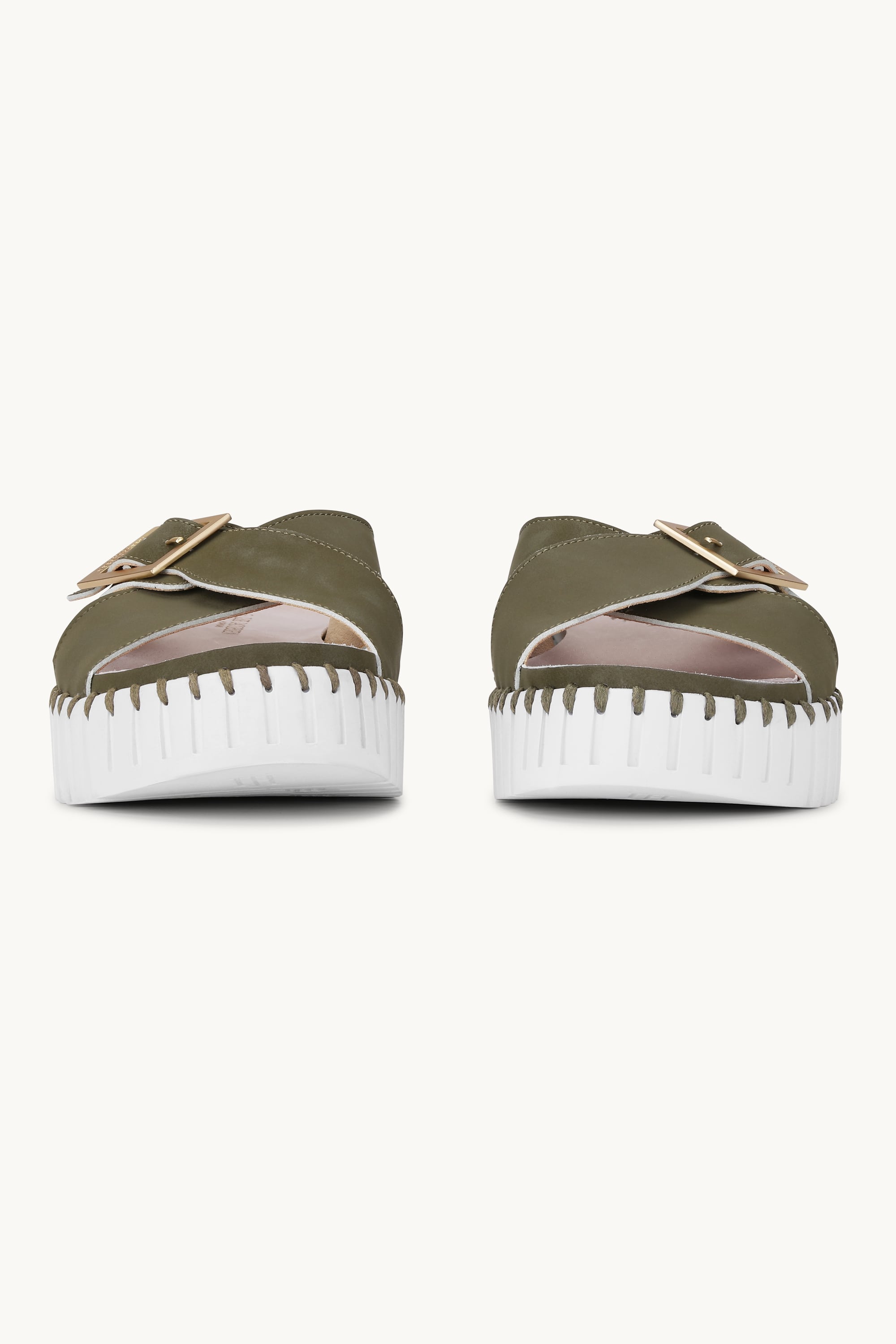 Sandaler Crossover - Army White