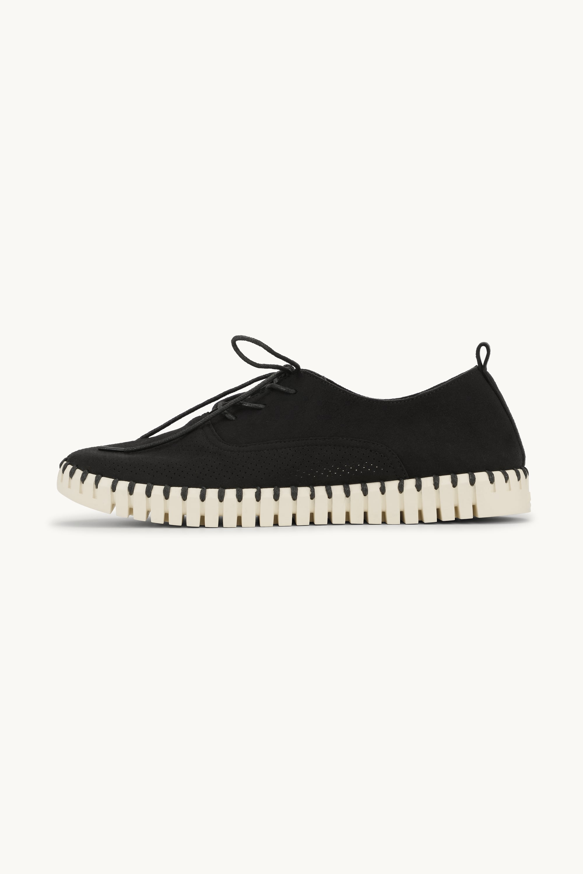 Herrskor Med Snörning - Black Pearled Ivory