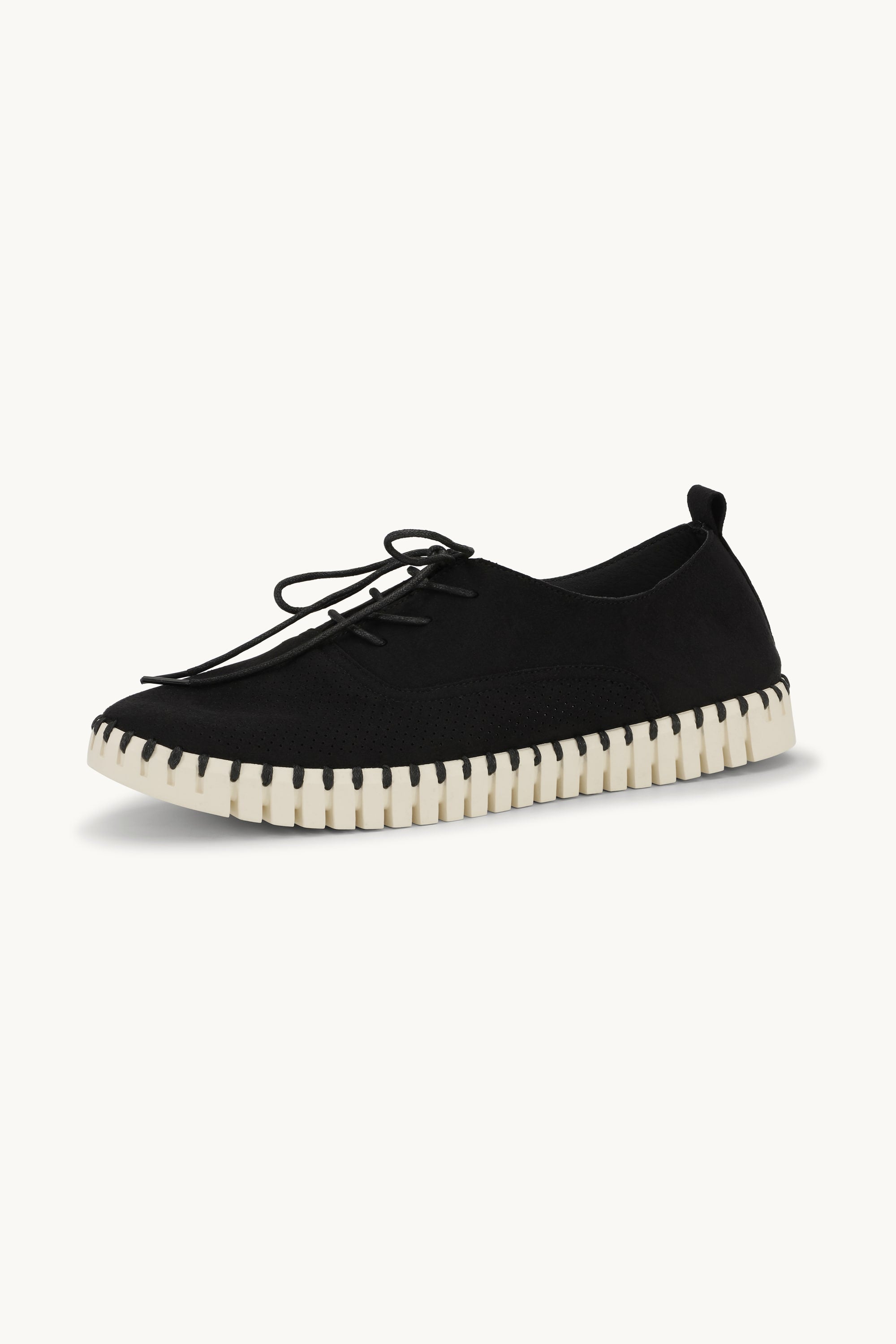 Herrskor Med Snörning - Black Pearled Ivory