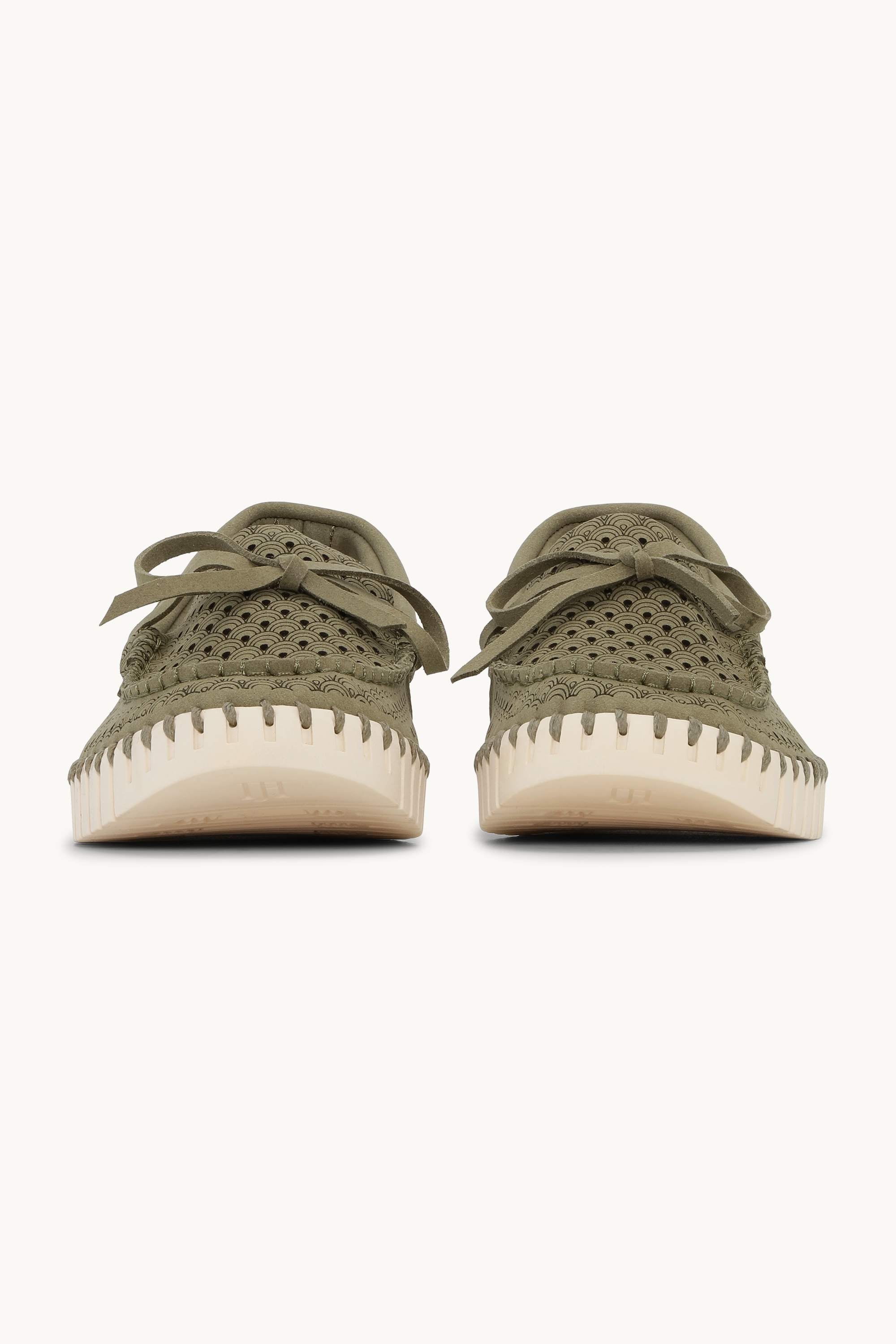 Tulip Sailor Shoe - Army Pearled Ivory