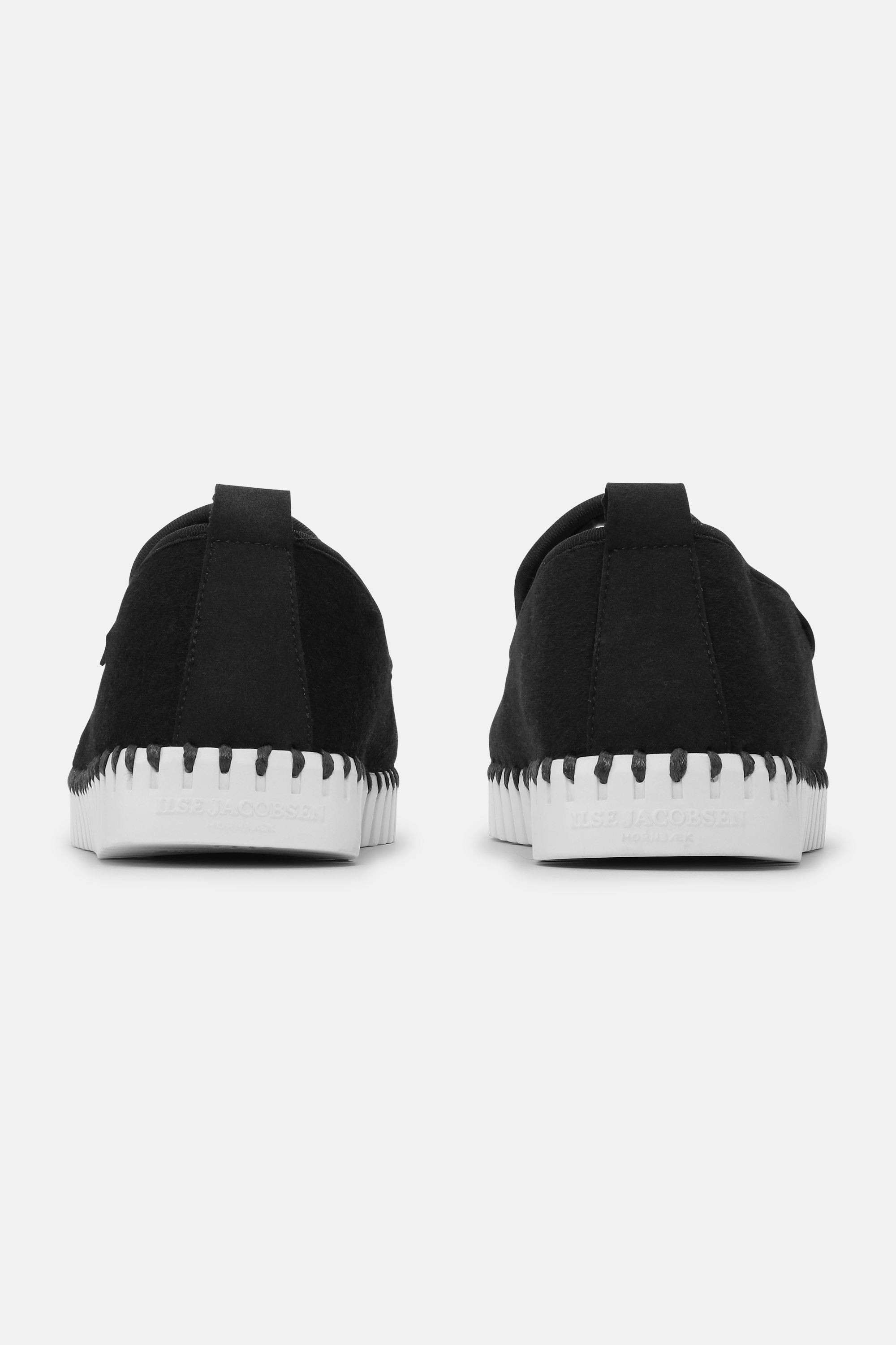 Tulip Wool Loafer - Black White